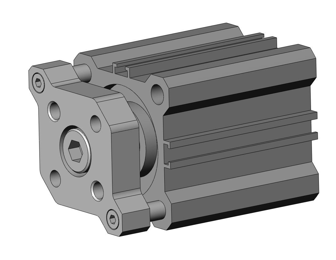 SMC CDQMA32TF-20-M9PMAPCS compact guide rod cylinder, cqm, COMPACT CYLINDER W/GUIDE