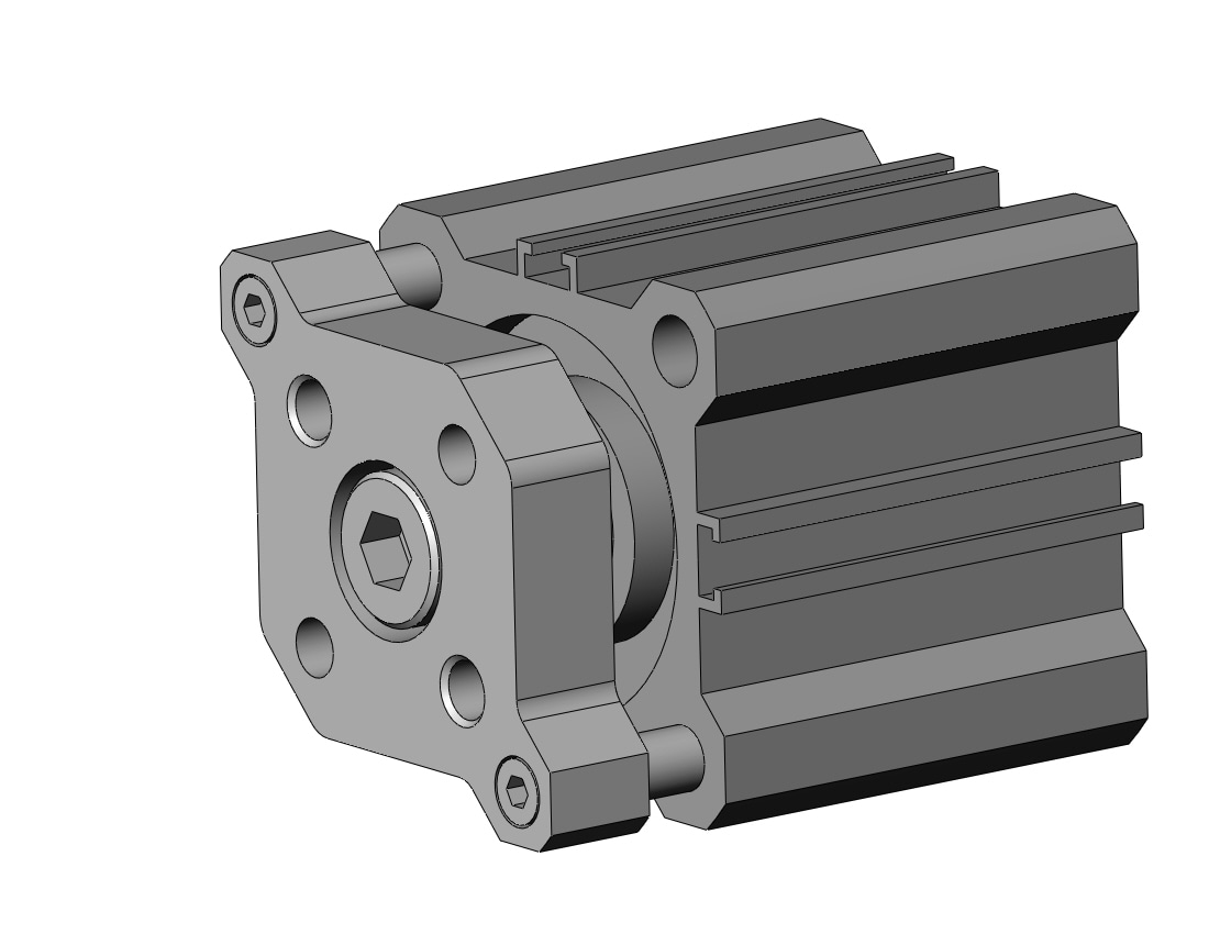 SMC CDQMA32TN-10-M9PVL compact guide rod cylinder, cqm, COMPACT CYLINDER W/GUIDE