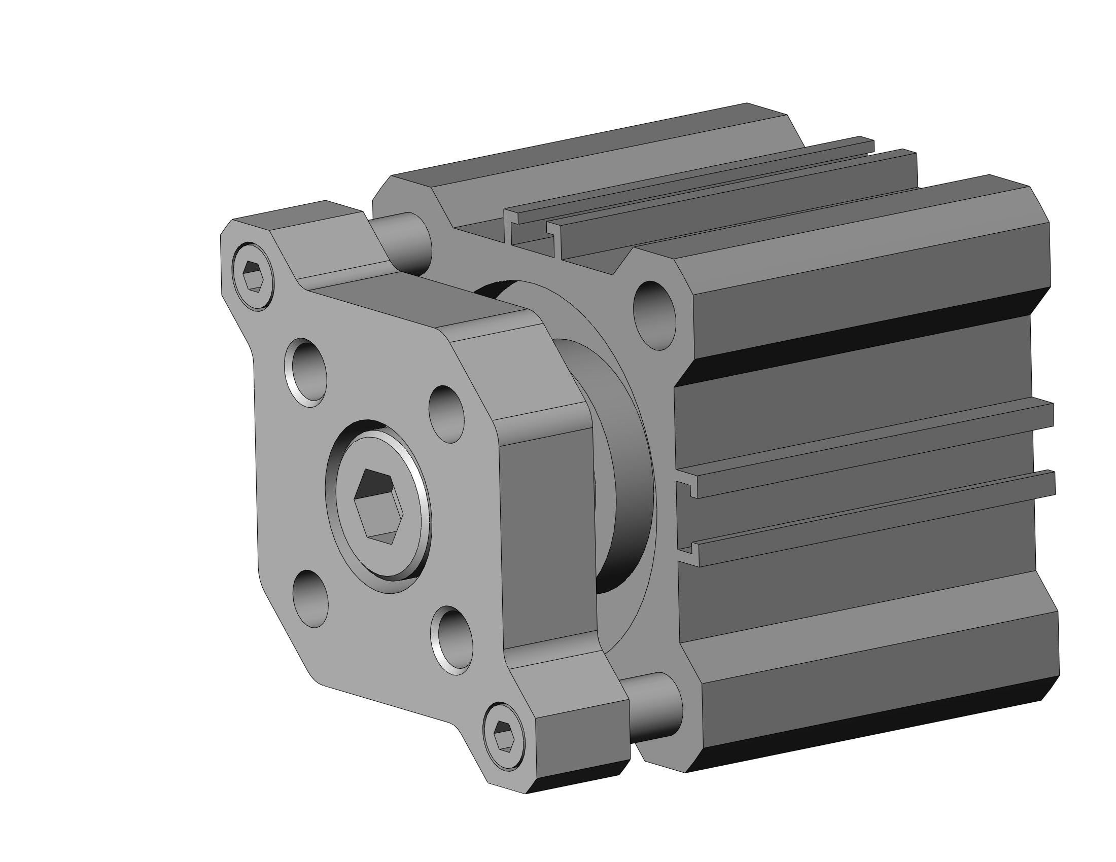 SMC CDQMA32TN-5-M9PVL 32mm cqm dbl acting. auto-sw, CQM COMPACT GUIDE ROD CYLINDER