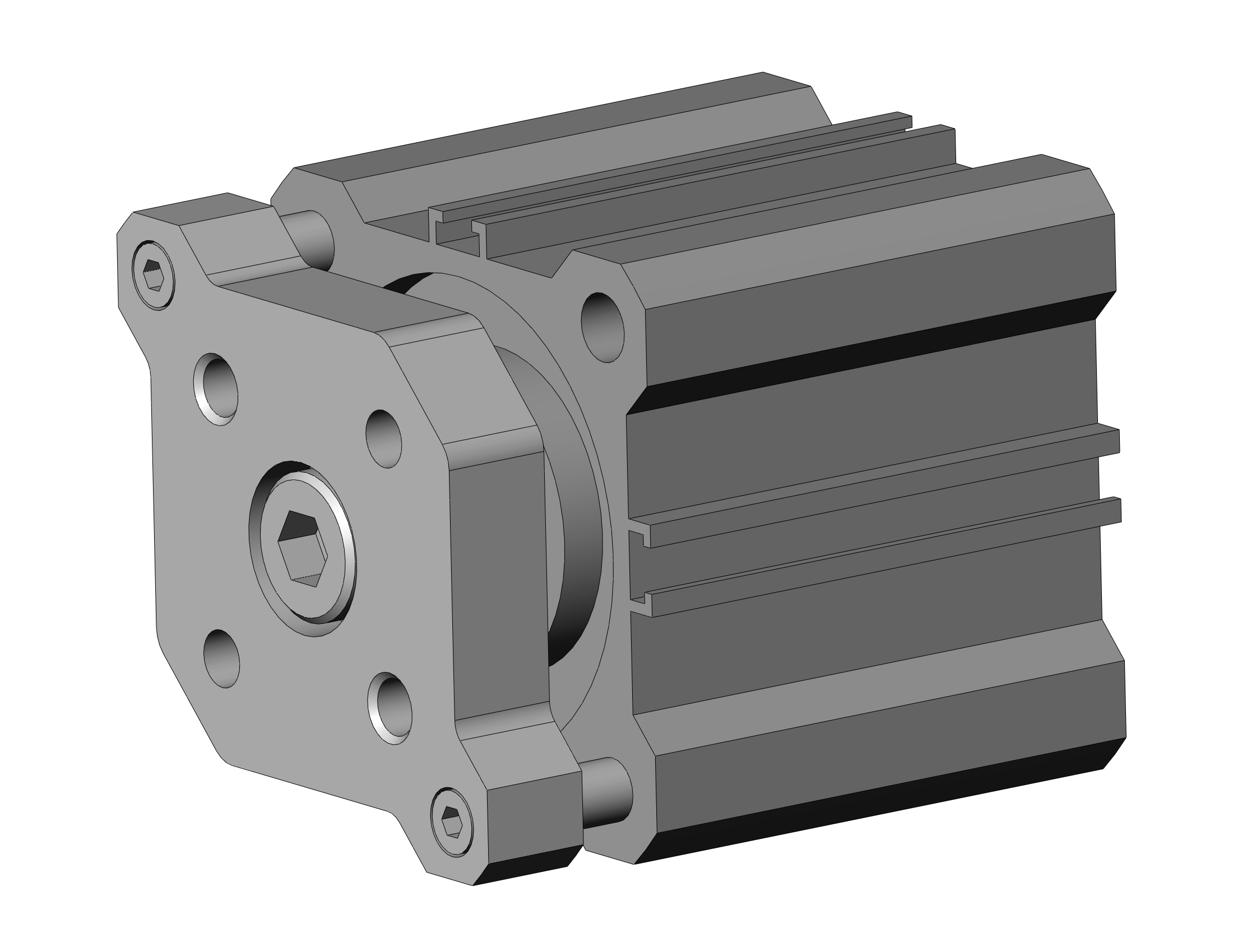 SMC CDQMA40-10-M9PSAPC cyl, compact, auto-switch, CQM COMPACT GUIDE ROD CYLINDER