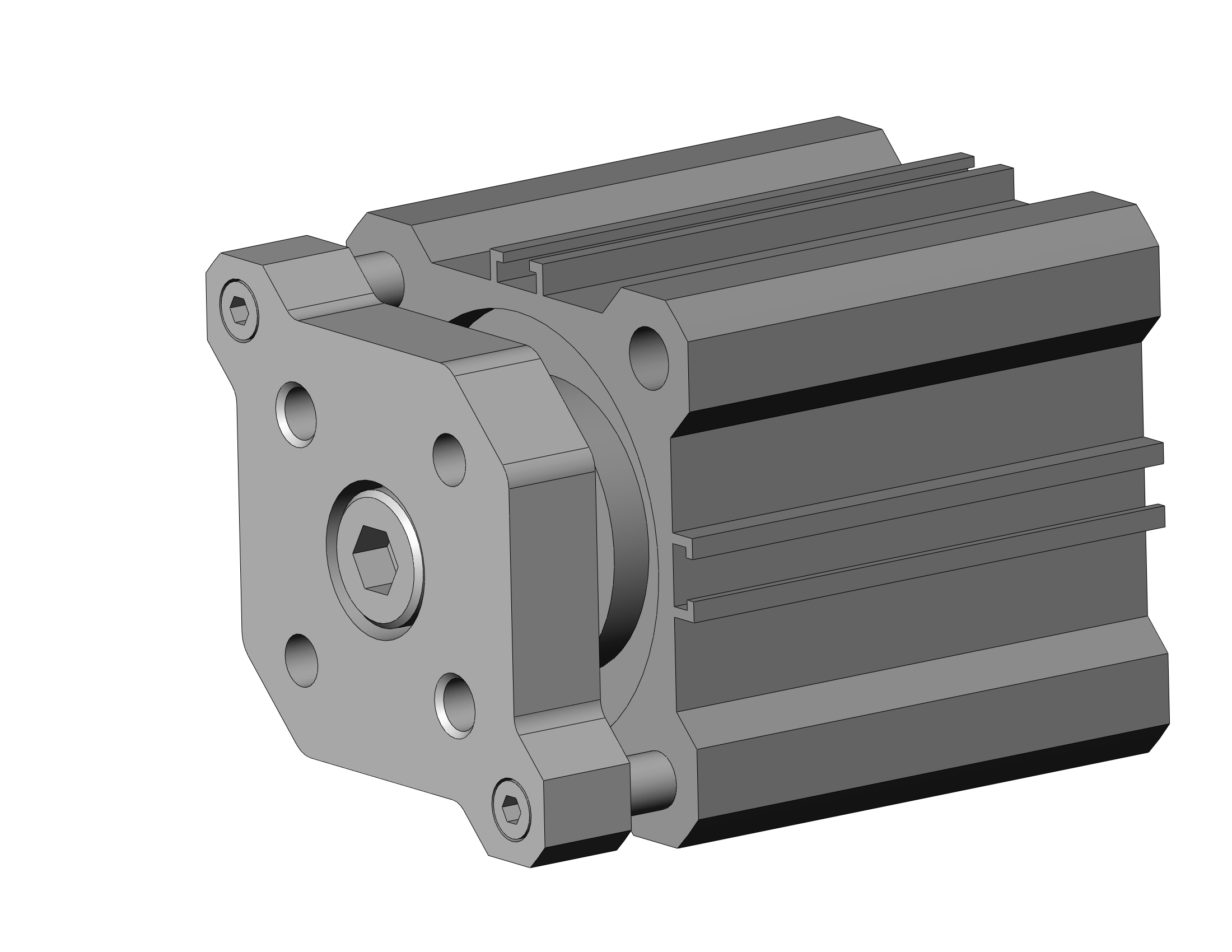 SMC CDQMA40-15-M9PWVSDPC compact guide rod cylinder, cqm, COMPACT CYLINDER W/GUIDE