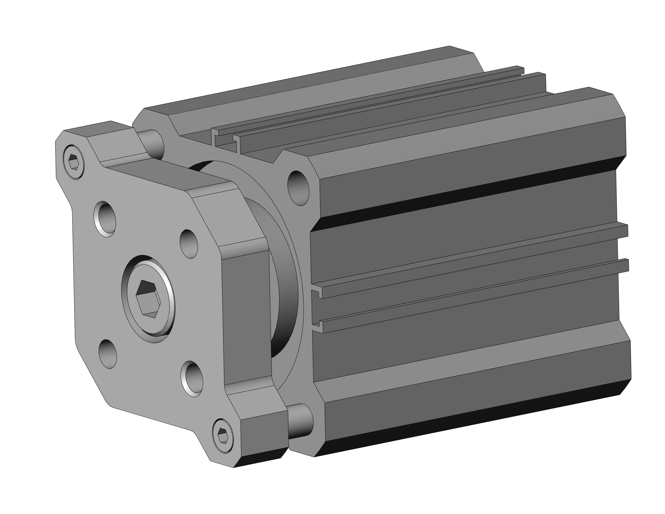 SMC CDQMA40-25-A93L 40mm cqm dbl acting. auto-sw, CQM COMPACT GUIDE ROD CYLINDER