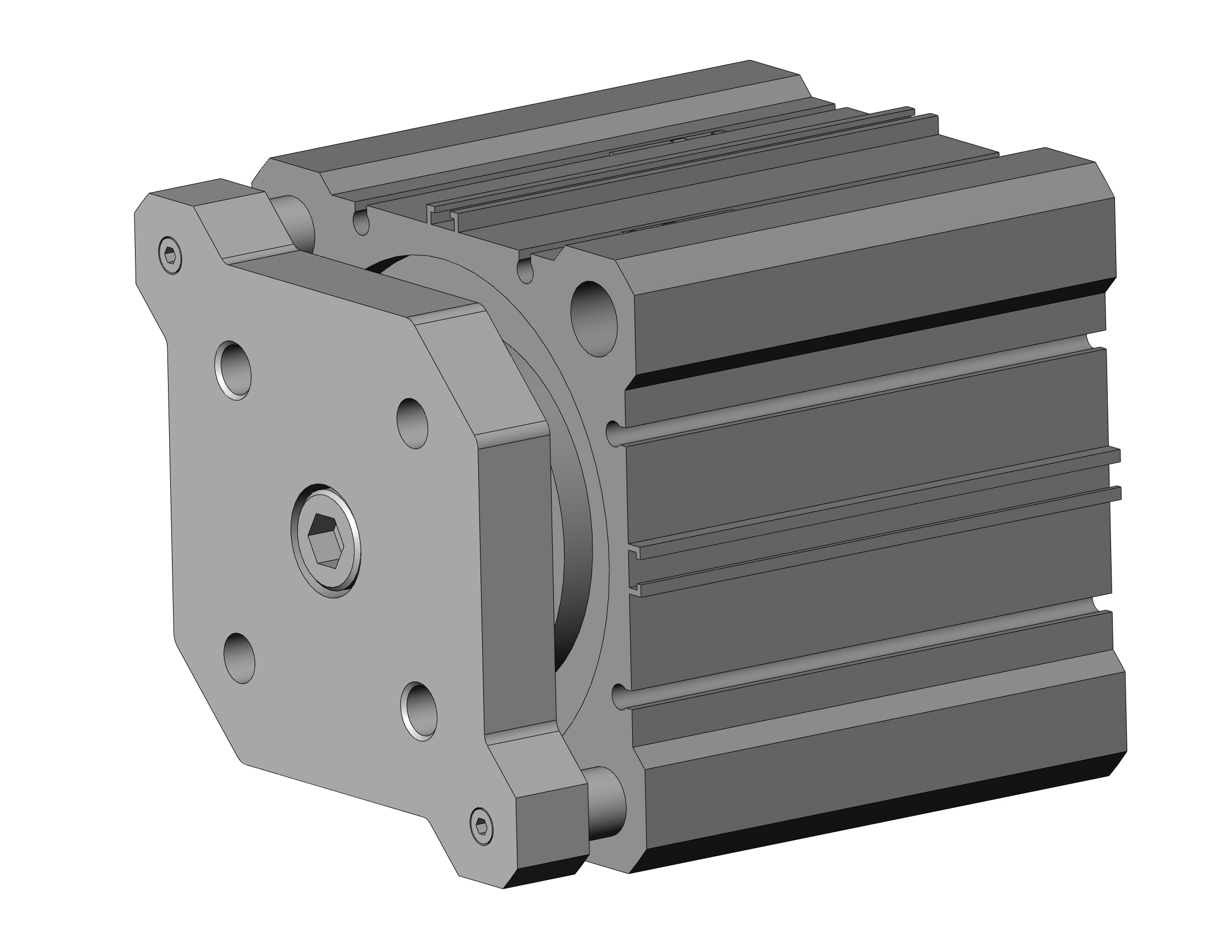 SMC CDQMA80-40-M9PSAPC cyl, compact, auto-switch, CQM COMPACT GUIDE ROD CYLINDER