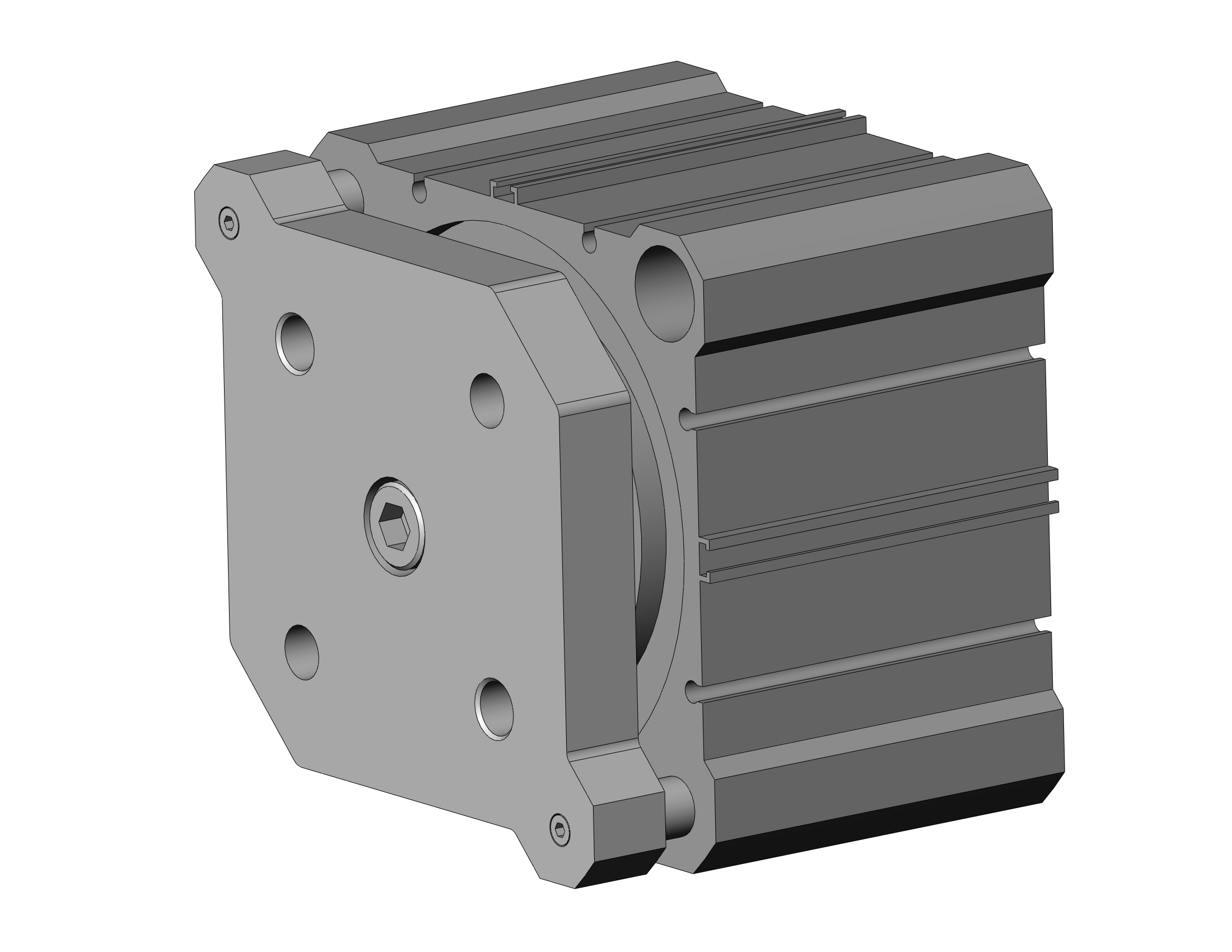 SMC CDQMB100-15 cyl, compact, auto-switch, CQM COMPACT GUIDE ROD CYLINDER