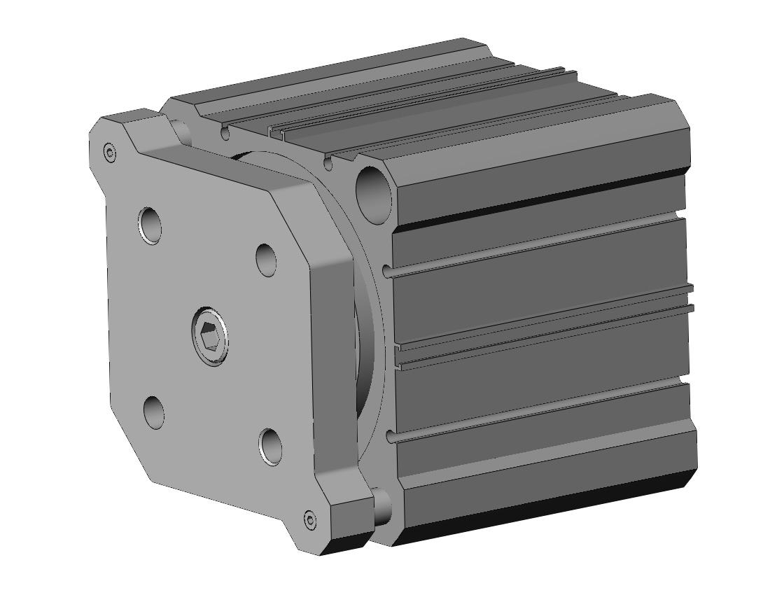 SMC CDQMB100-45 compact guide rod cylinder, cqm, COMPACT CYLINDER W/GUIDE