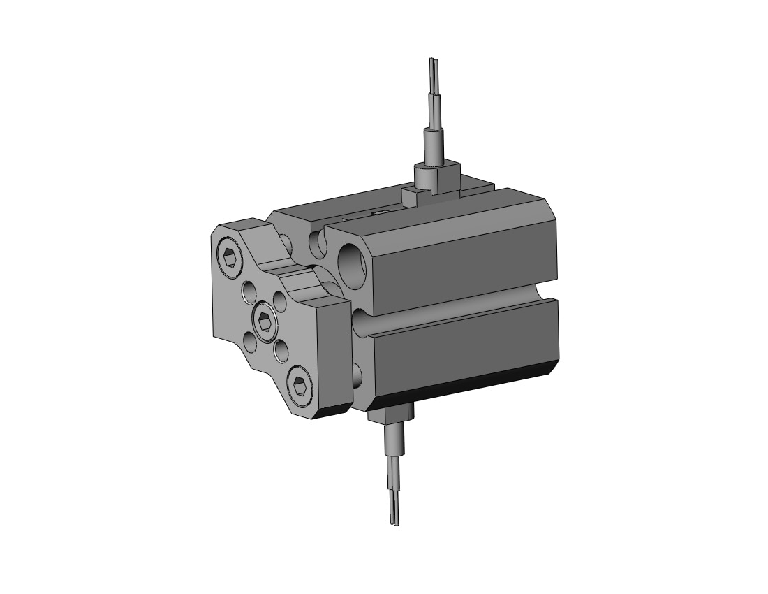 SMC CDQMB12-10-A93V compact guide rod cylinder, cqm, COMPACT CYLINDER W/GUIDE