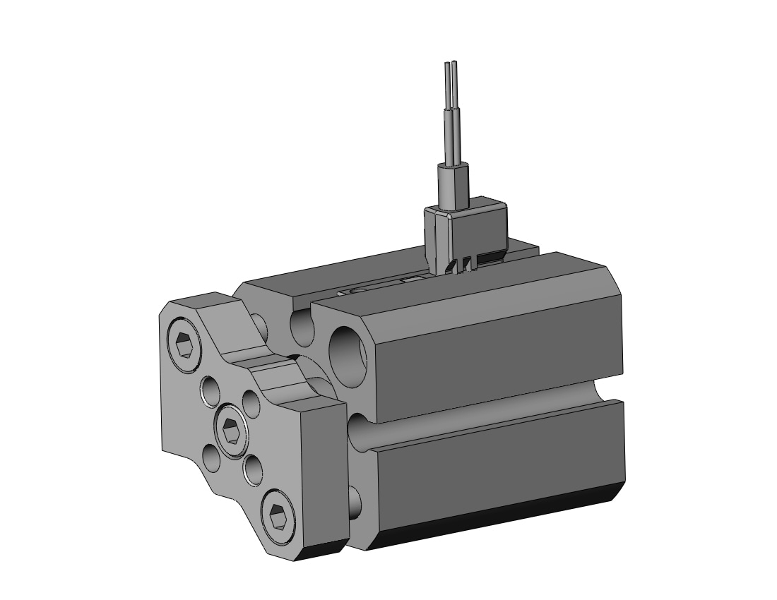 SMC CDQMB12-10-M9BWVZS cyl, compact, auto-switch, CQM COMPACT GUIDE ROD CYLINDER