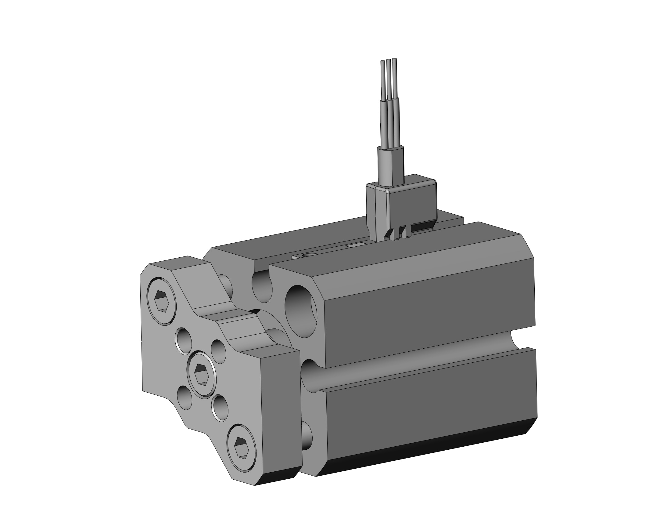 SMC CDQMB12-10-M9NVS cyl, compact, auto-switch, CQM COMPACT GUIDE ROD CYLINDER