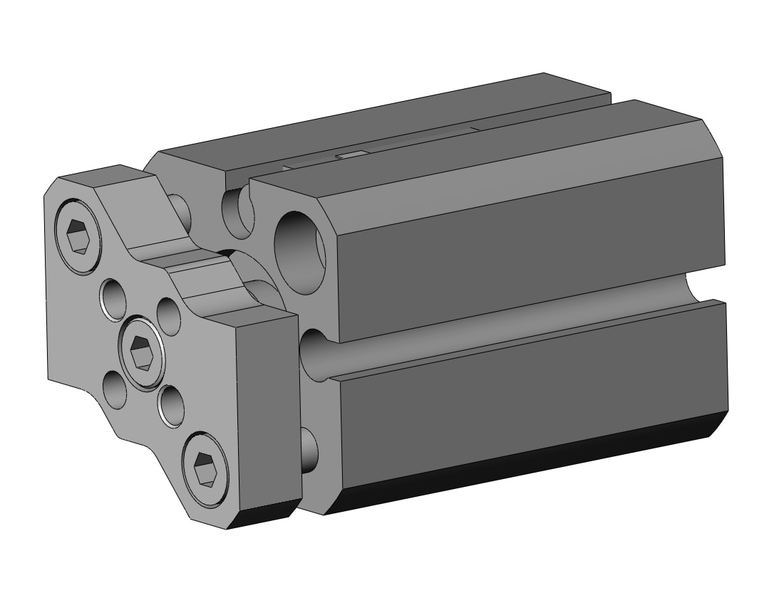 SMC CDQMB12-15-A93LS cyl, compact, auto-switch, CQM COMPACT GUIDE ROD CYLINDER