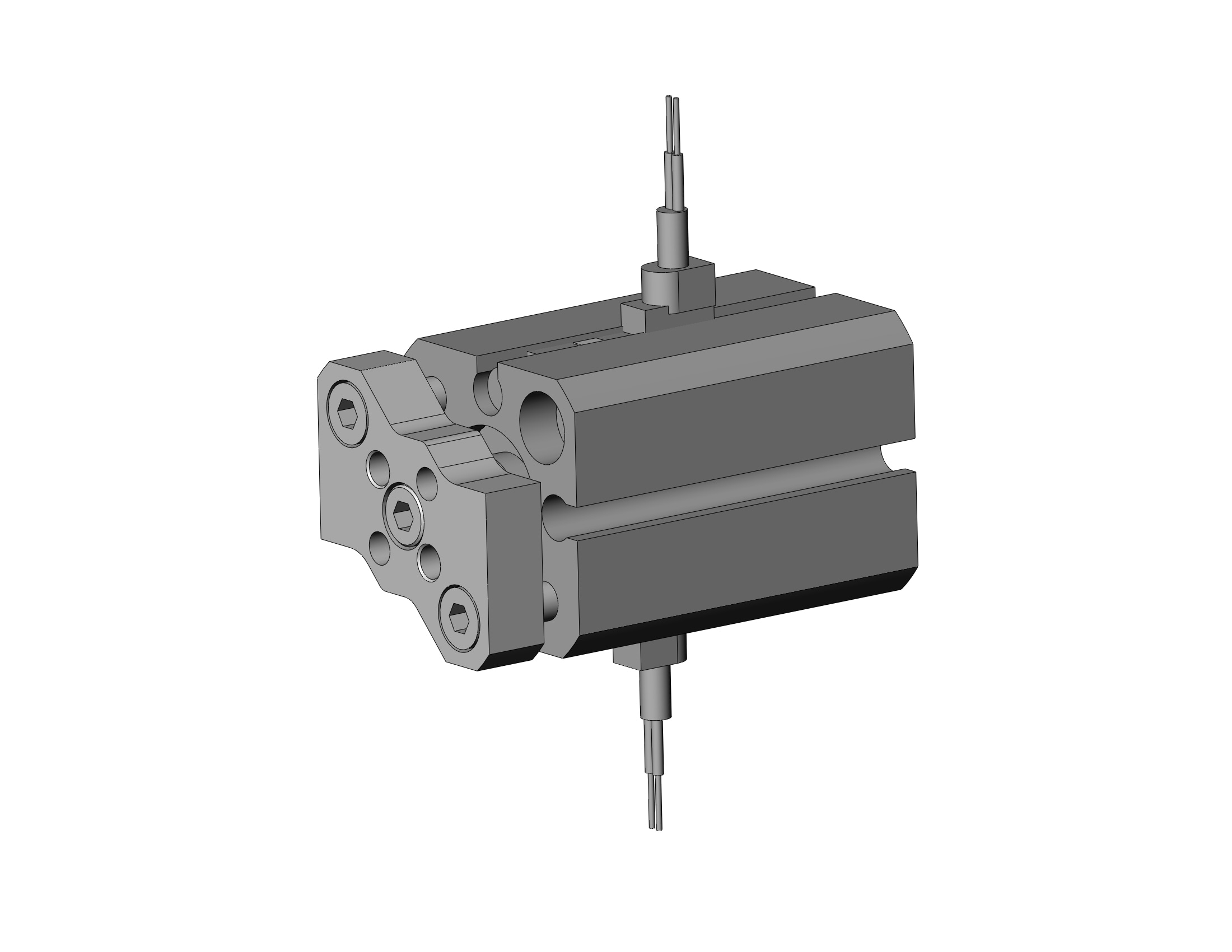 SMC CDQMB12-15-A96V compact guide rod cylinder, cqm, COMPACT CYLINDER W/GUIDE