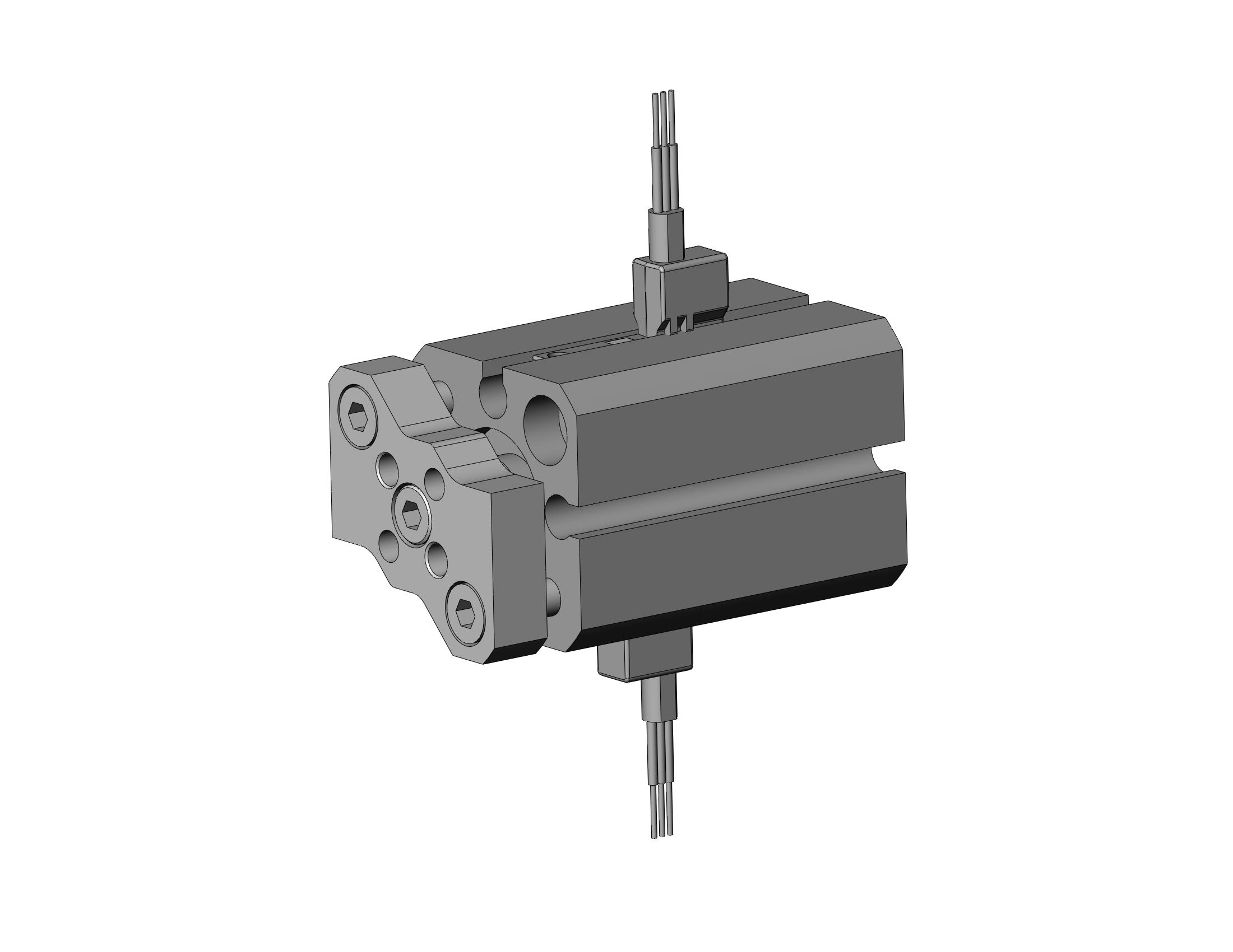 SMC CDQMB12-15-M9PWVSAPC compact guide rod cylinder, cqm, COMPACT CYLINDER W/GUIDE