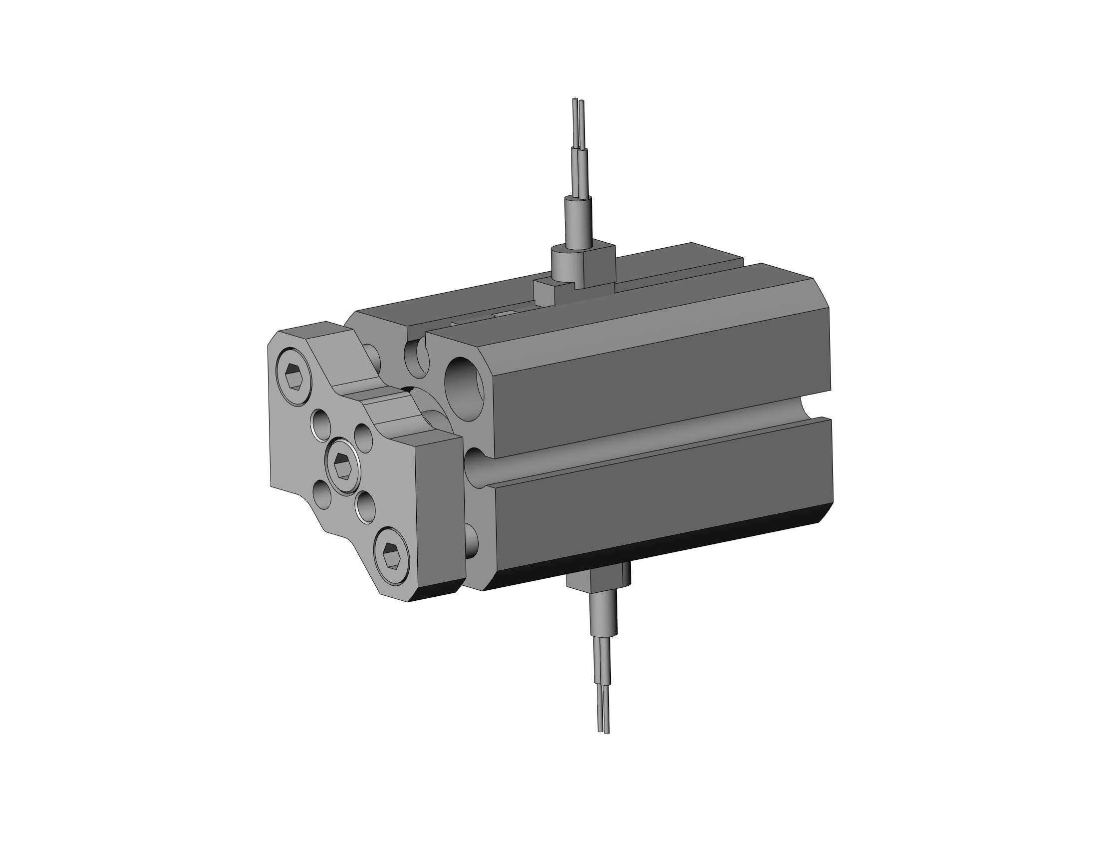 SMC CDQMB12-20-A93V cyl, compact, auto-switch, CQM COMPACT GUIDE ROD CYLINDER