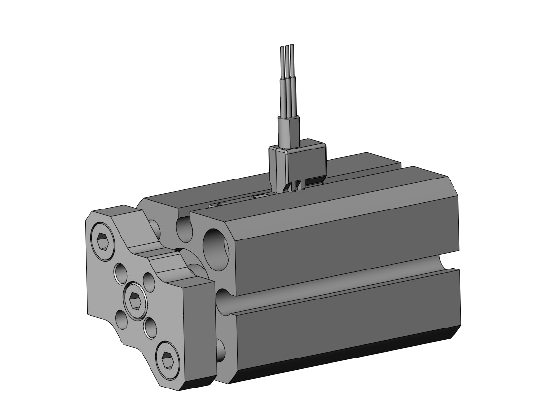 SMC CDQMB12-20-M9PVLS cyl, compact, auto-switch, CQM COMPACT GUIDE ROD CYLINDER