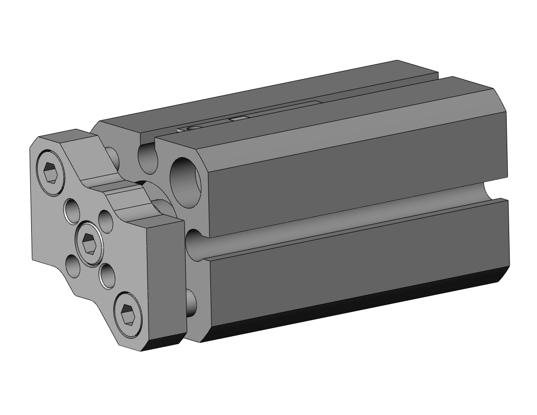 SMC CDQMB12-25-M9B compact guide rod cylinder, cqm, COMPACT CYLINDER W/GUIDE