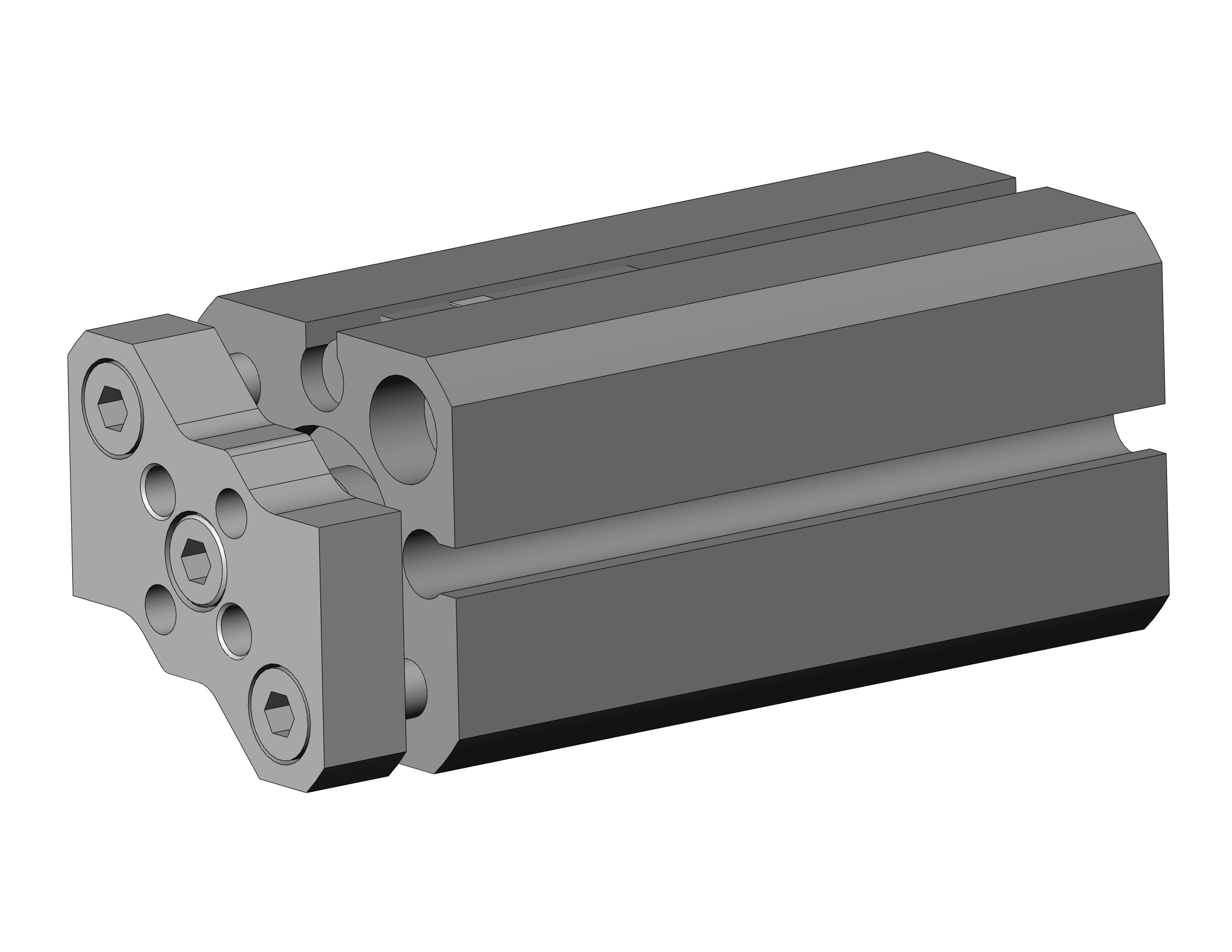 SMC CDQMB12-30-A90L cyl, compact, auto-switch, CQM COMPACT GUIDE ROD CYLINDER