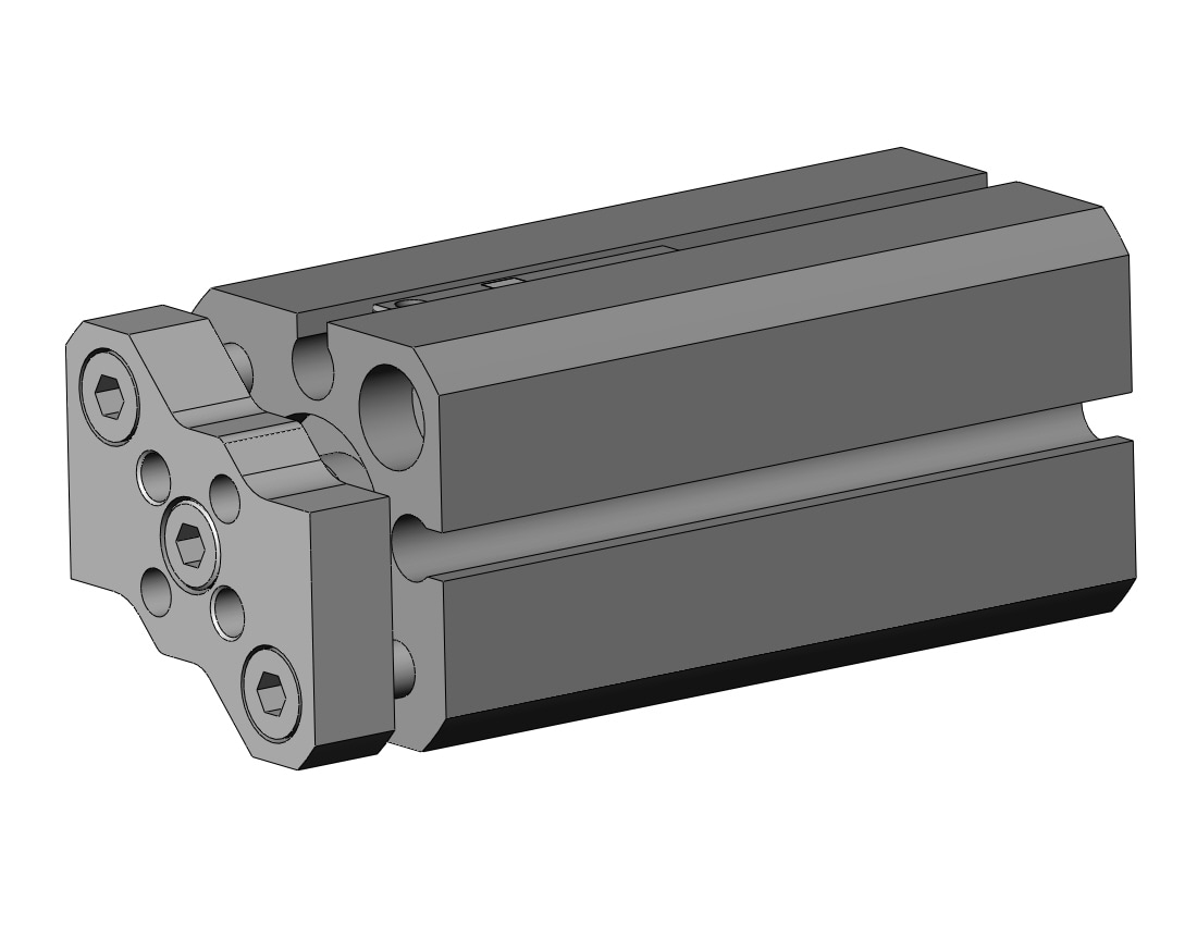 SMC CDQMB12-30-M9BSAPC compact guide rod cylinder, cqm, COMPACT CYLINDER W/GUIDE