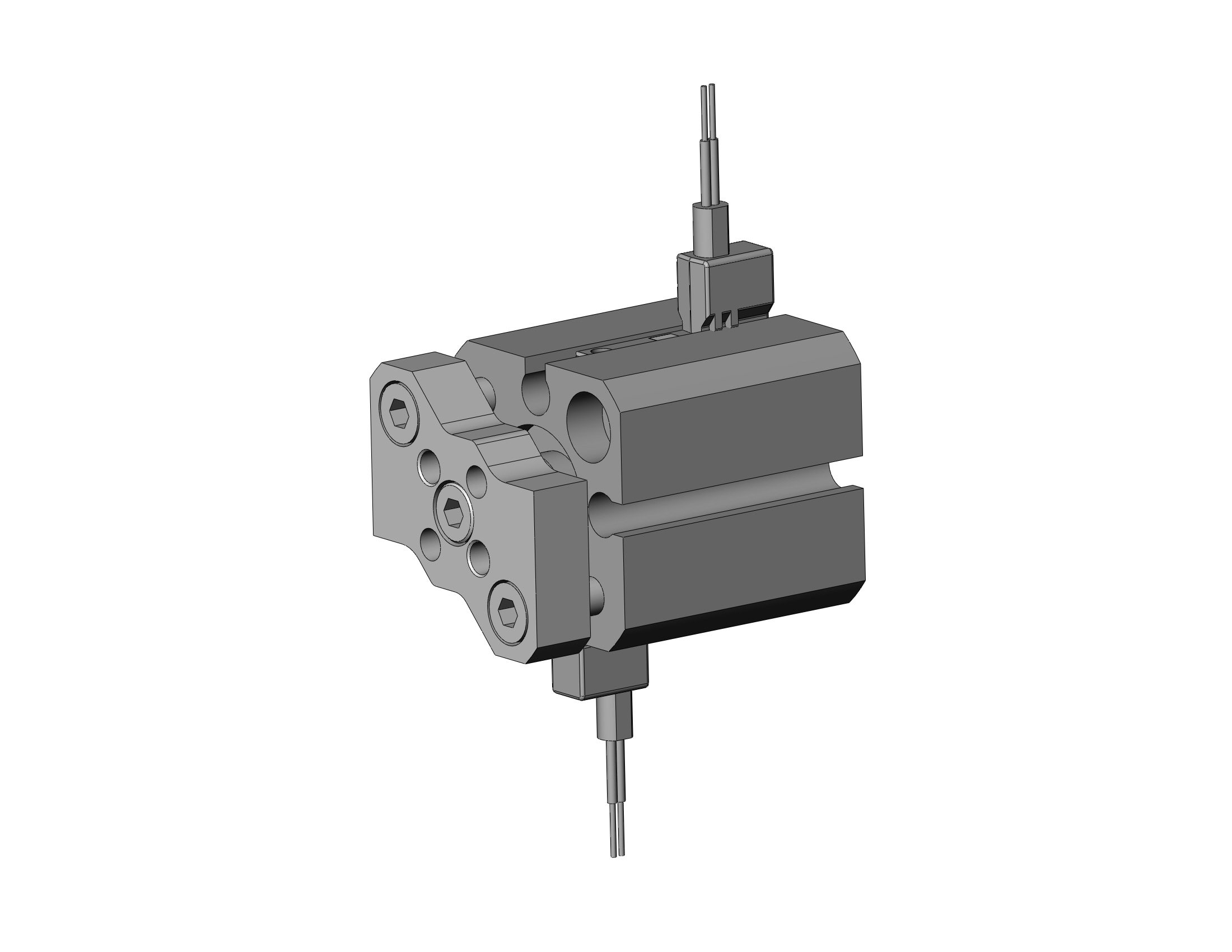 SMC CDQMB12-5-M9BV cyl, compact, auto-switch, CQM COMPACT GUIDE ROD CYLINDER