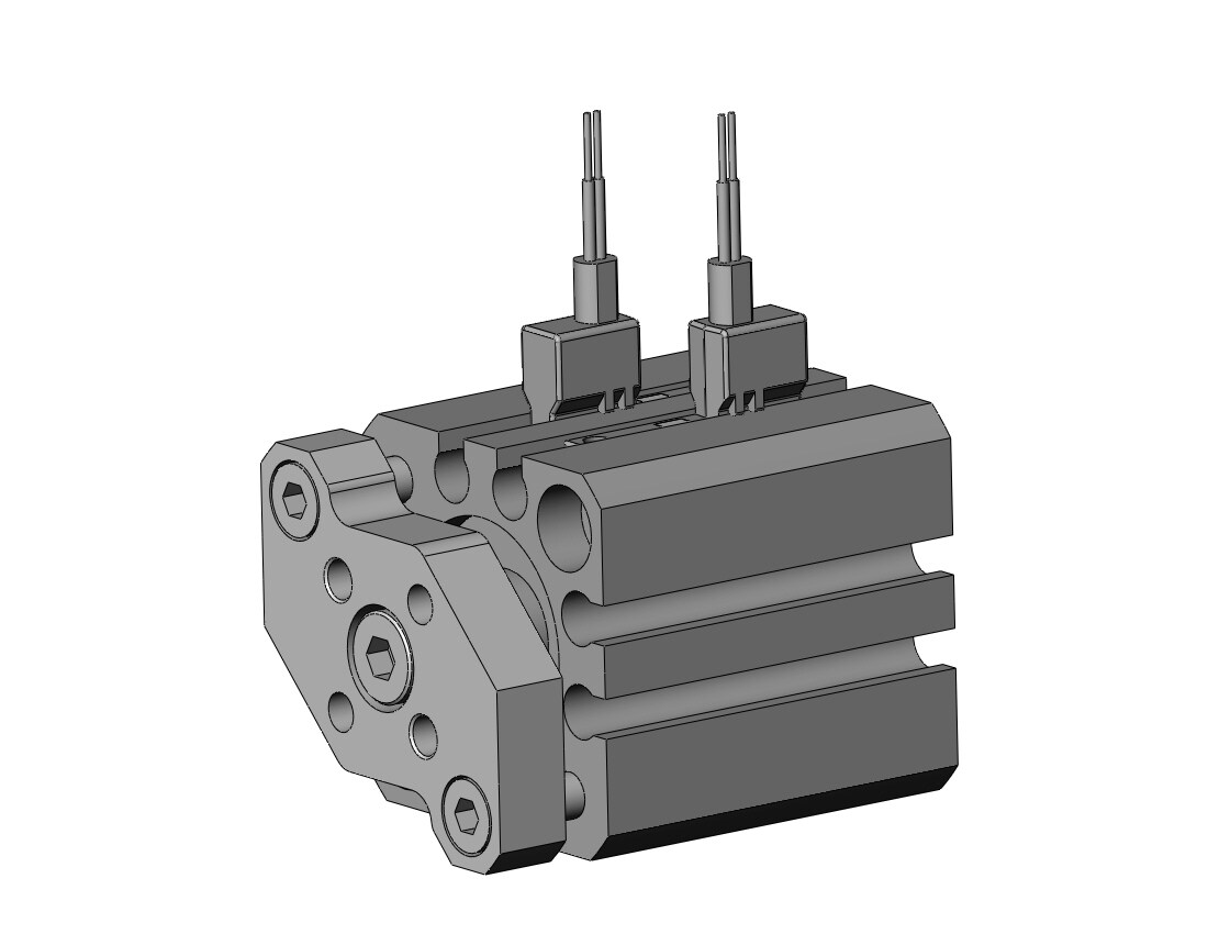 SMC CDQMB16-10-M9BWVL cyl, compact, auto-switch, CQM COMPACT GUIDE ROD CYLINDER