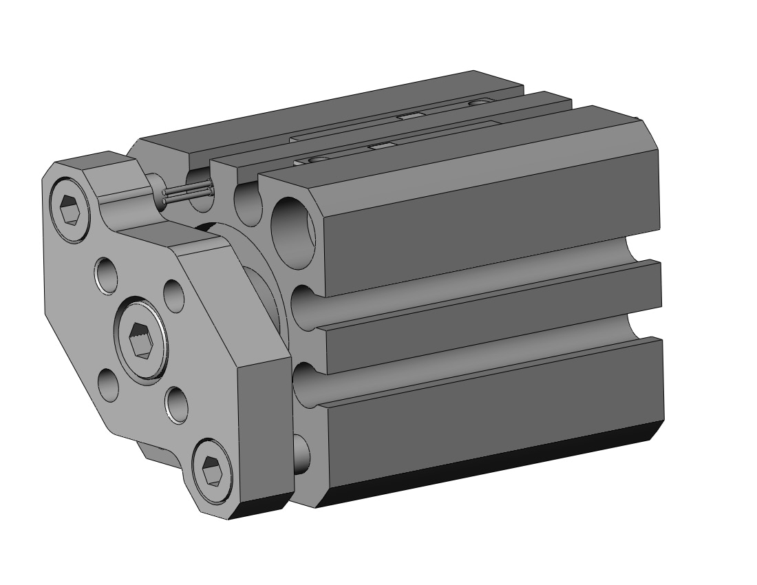 SMC CDQMB16-15-M9B 16mm cqm dbl acting. auto-sw, CQM COMPACT GUIDE ROD CYLINDER