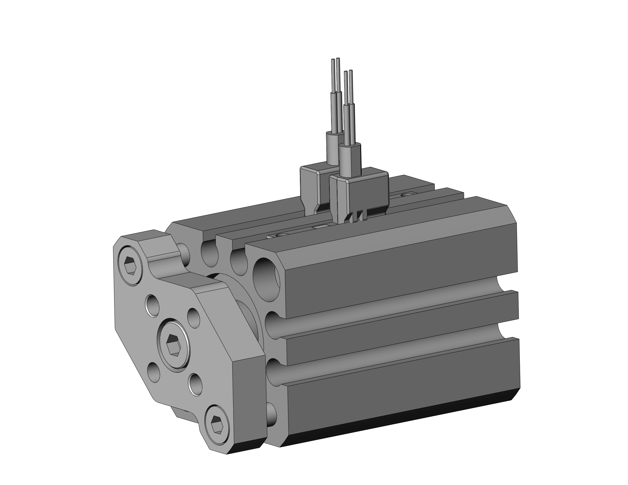 SMC CDQMB16-20-M9BWV cyl, compact, auto-switch, CQM COMPACT GUIDE ROD CYLINDER