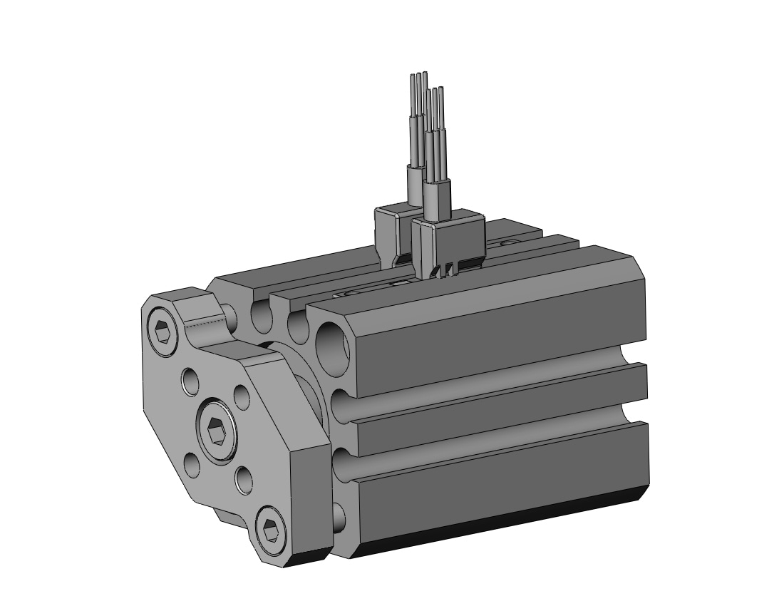 SMC CDQMB16-20-M9NVL cyl, compact, auto-switch, CQM COMPACT GUIDE ROD CYLINDER