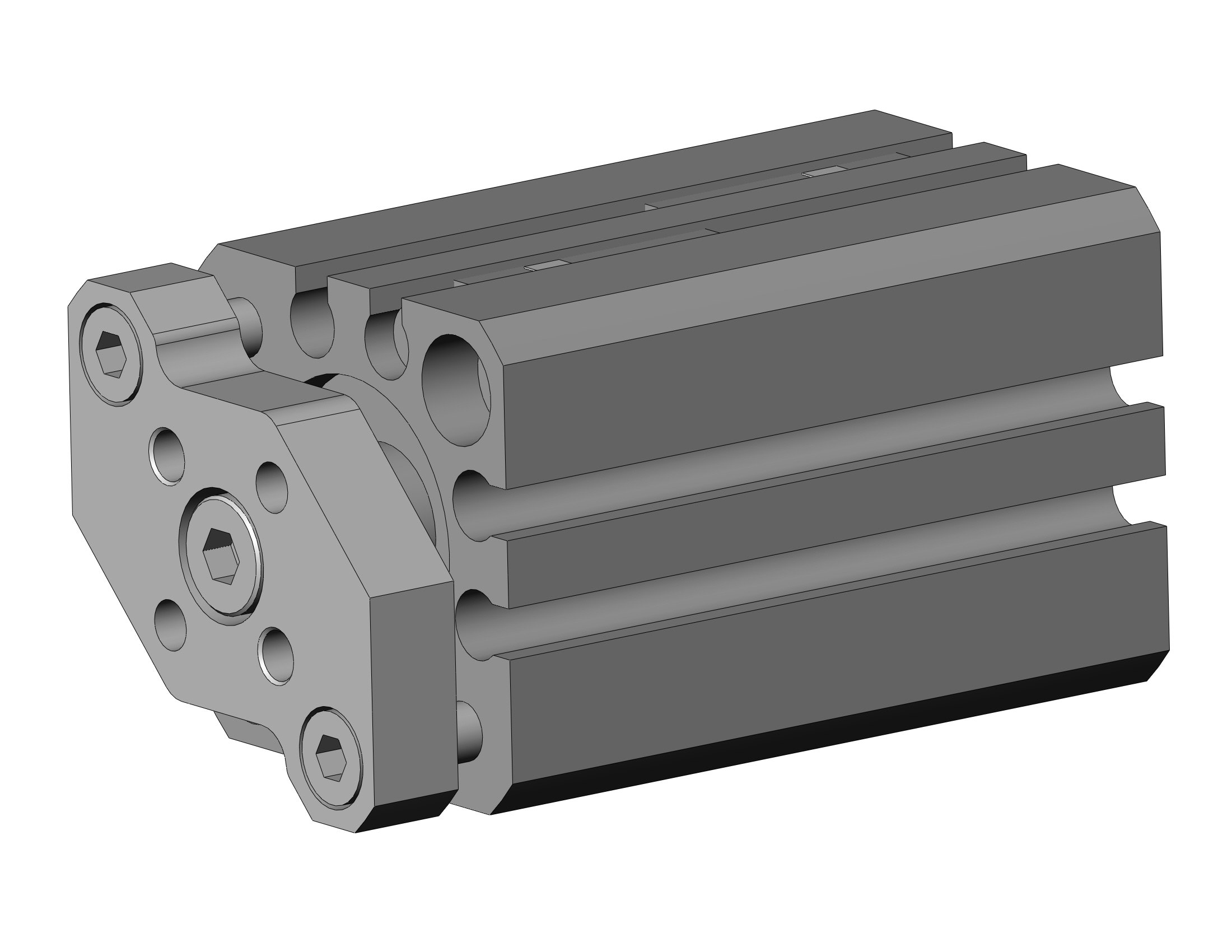 SMC CDQMB16-25-A93L 16mm cqm dbl acting. auto-sw, CQM COMPACT GUIDE ROD CYLINDER