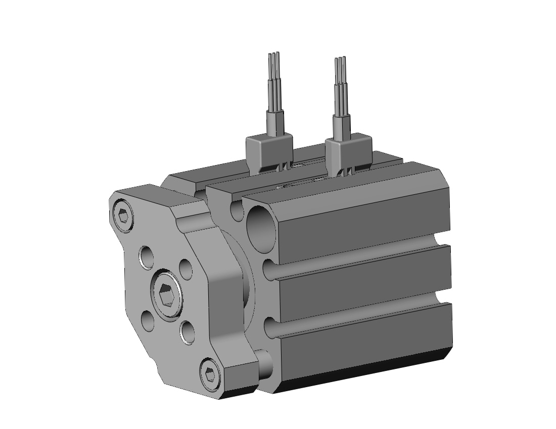 SMC CDQMB20-10-M9NV cyl, compact, auto-switch, CQM COMPACT GUIDE ROD CYLINDER