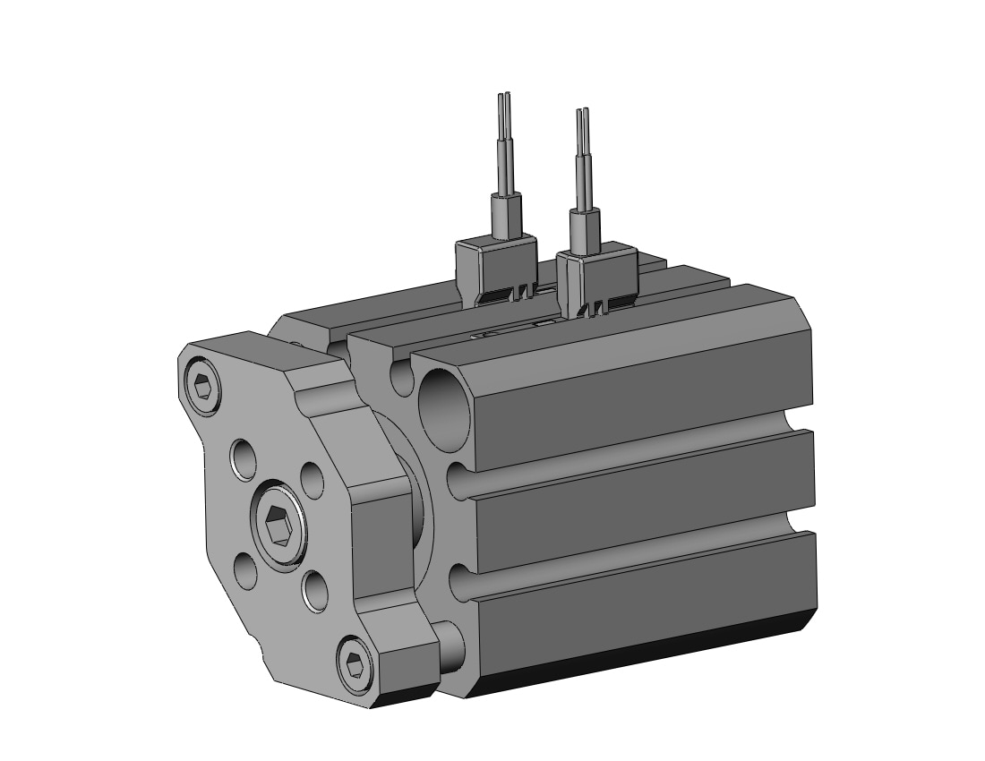 SMC CDQMB20-15-M9BWVSAPC cyl, compact, auto-switch, CQM COMPACT GUIDE ROD CYLINDER