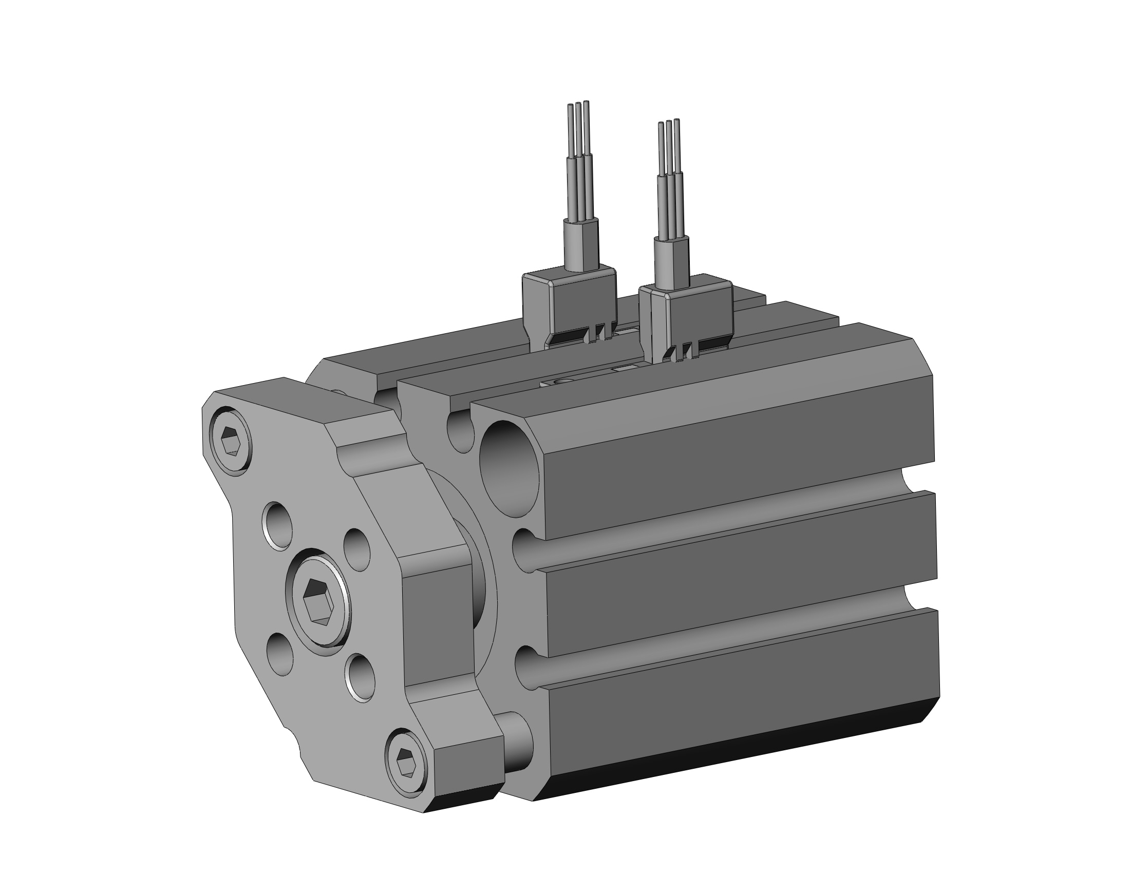 SMC CDQMB20-15-M9PV cyl, compact, auto-switch, CQM COMPACT GUIDE ROD CYLINDER