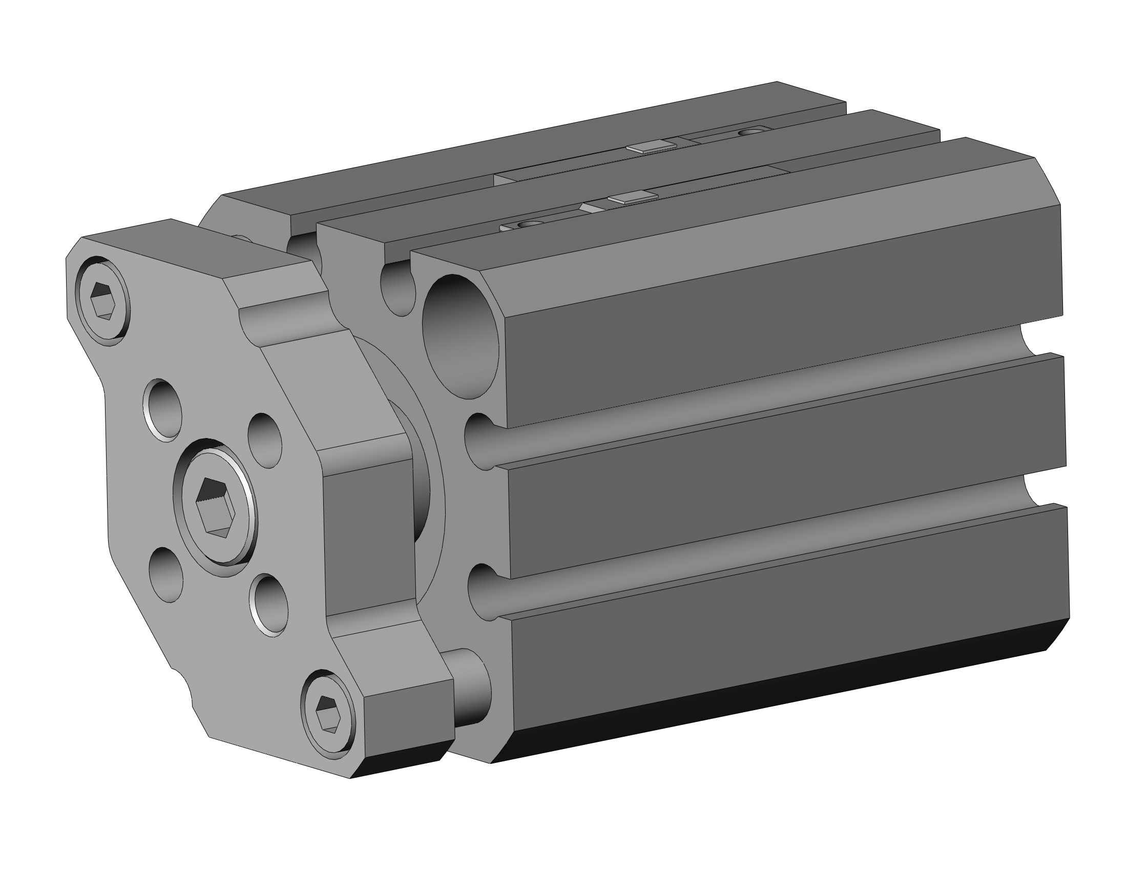 SMC CDQMB20-20-M9BAL compact guide rod cylinder, cqm, COMPACT CYLINDER W/GUIDE