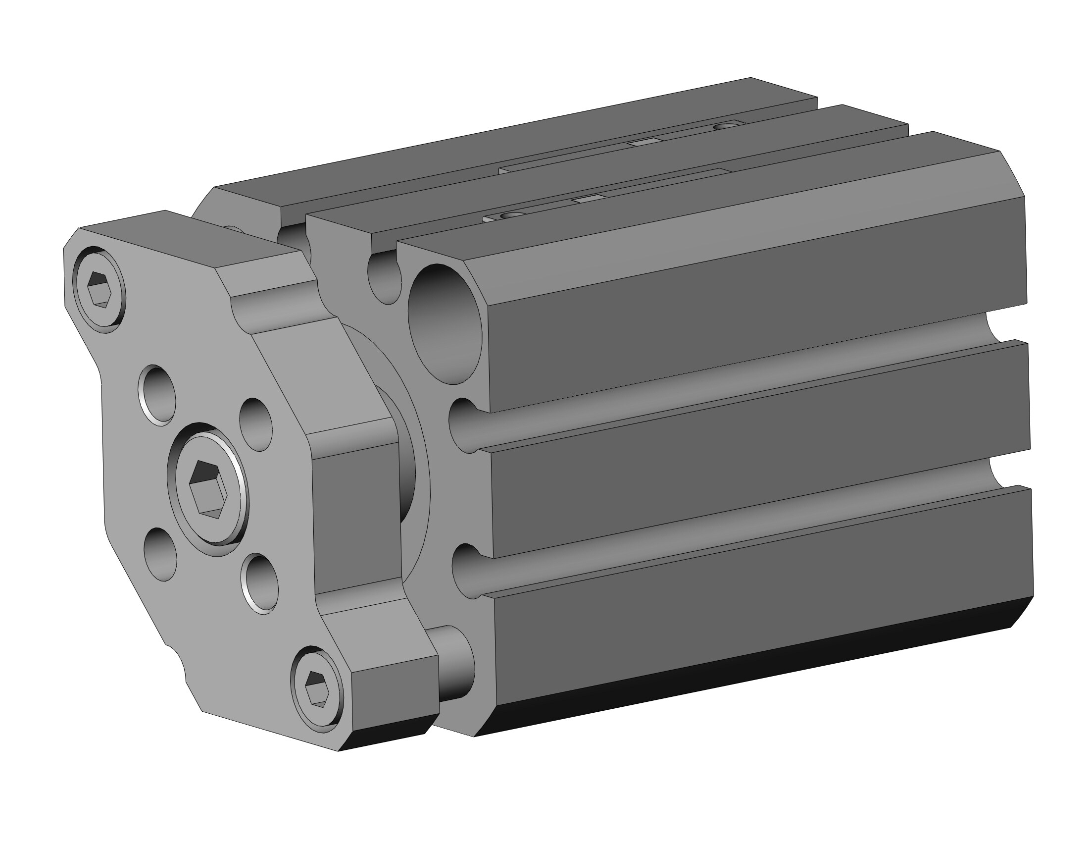 SMC CDQMB20-20-M9BWL compact guide rod cylinder, cqm, COMPACT CYLINDER W/GUIDE