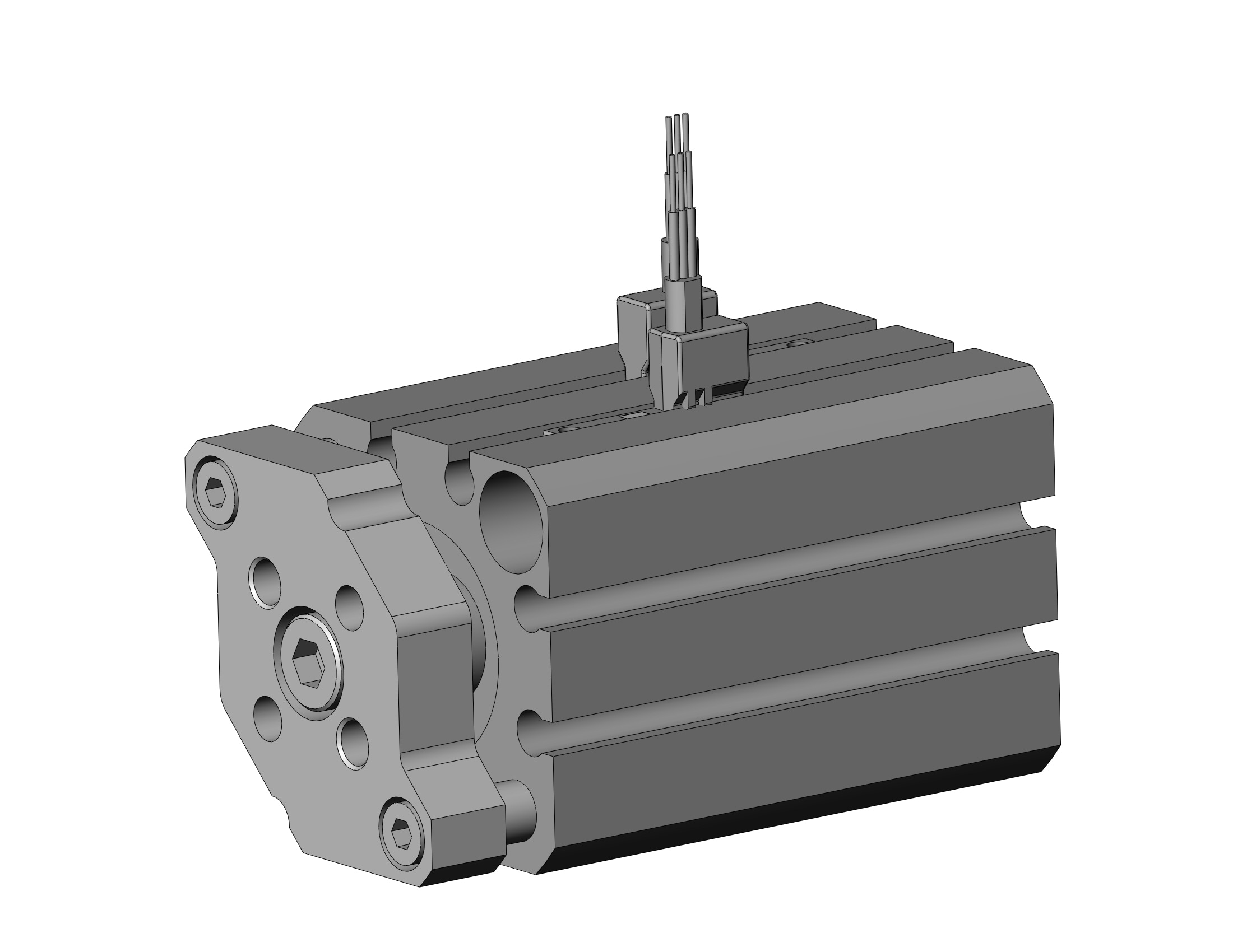 SMC CDQMB20-25-M9PVSAPC cyl, compact, auto-switch, CQM COMPACT GUIDE ROD CYLINDER