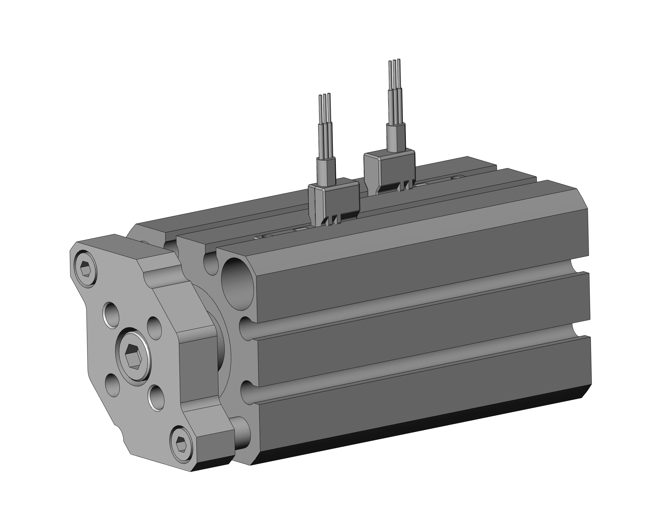 SMC CDQMB20-40-M9PVSAPC cyl, compact, auto-switch, CQM COMPACT GUIDE ROD CYLINDER