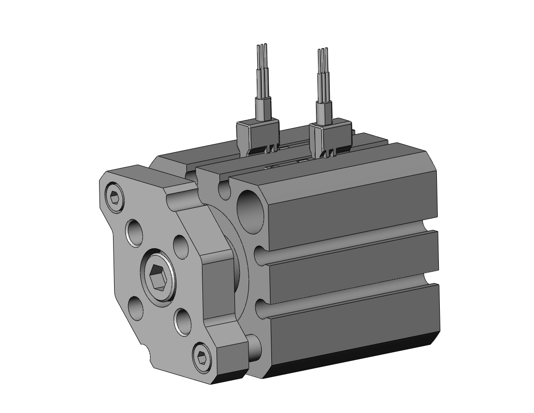 SMC CDQMB25-10-M9PVSAPC cyl, compact, auto-switch, CQM COMPACT GUIDE ROD CYLINDER