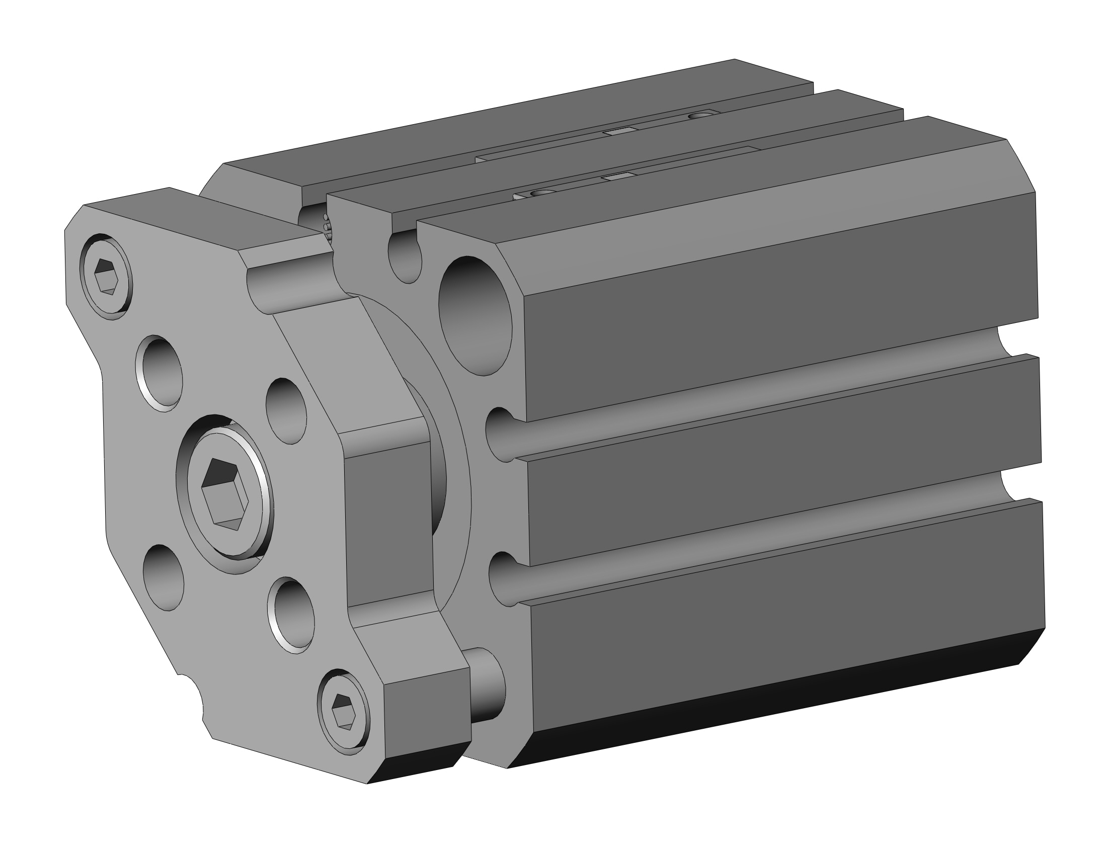 SMC CDQMB25-15-M9NSAPC cyl, compact, auto-switch, CQM COMPACT GUIDE ROD CYLINDER