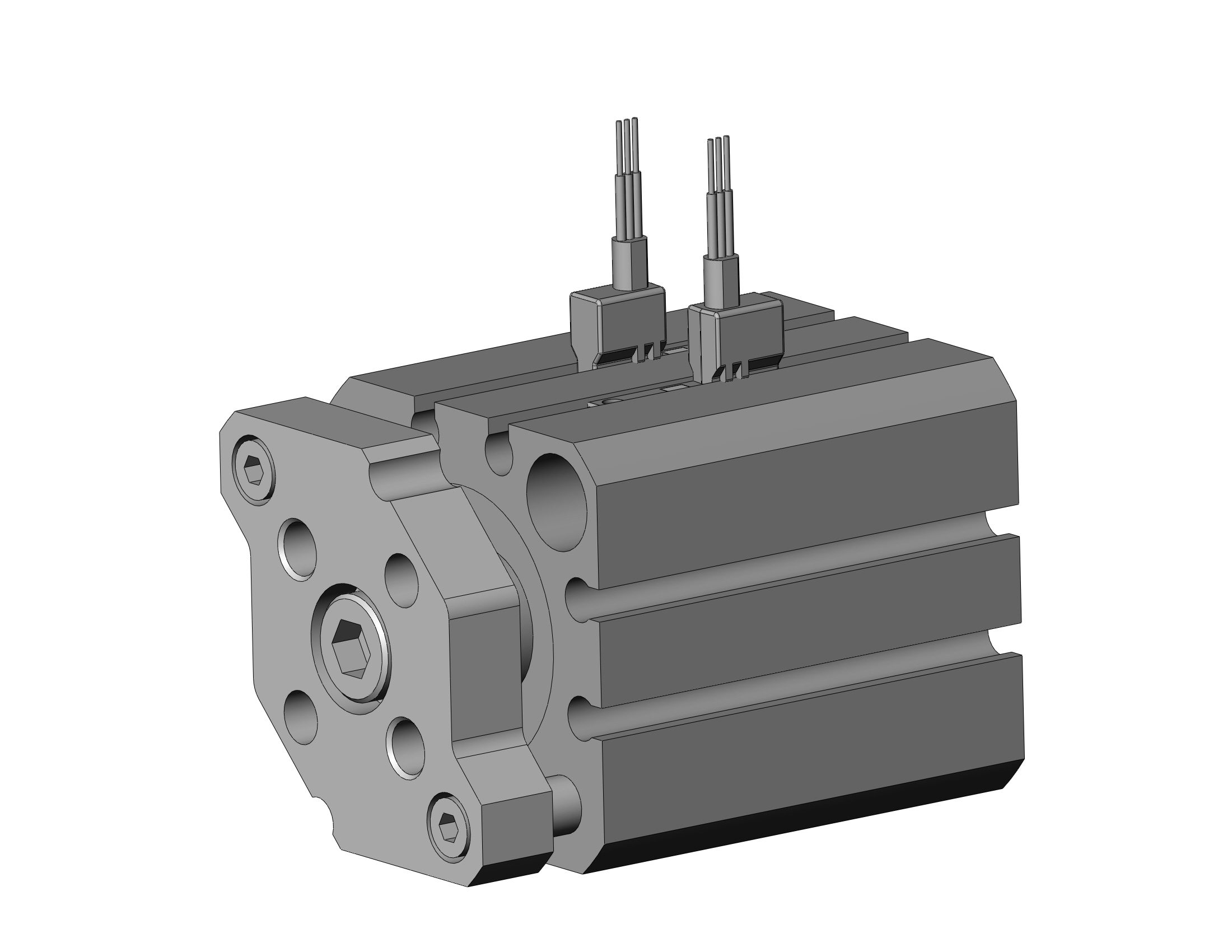 SMC CDQMB25-15-M9PV cyl, compact, auto-switch, CQM COMPACT GUIDE ROD CYLINDER