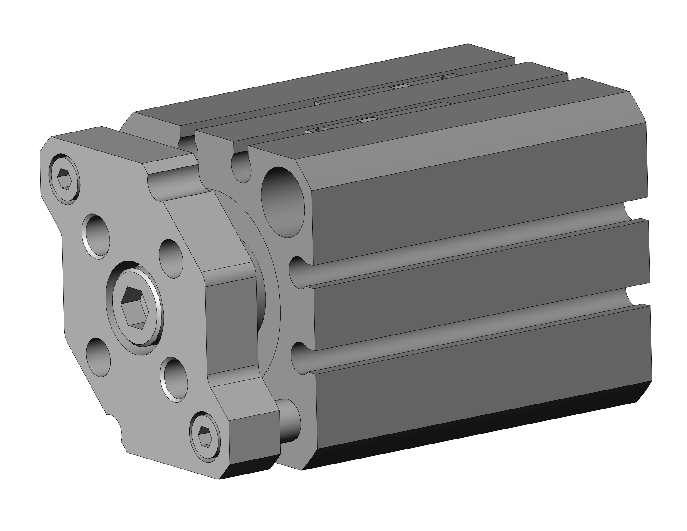 SMC CDQMB25-20-M9PL compact guide rod cylinder, cqm, COMPACT CYLINDER W/GUIDE