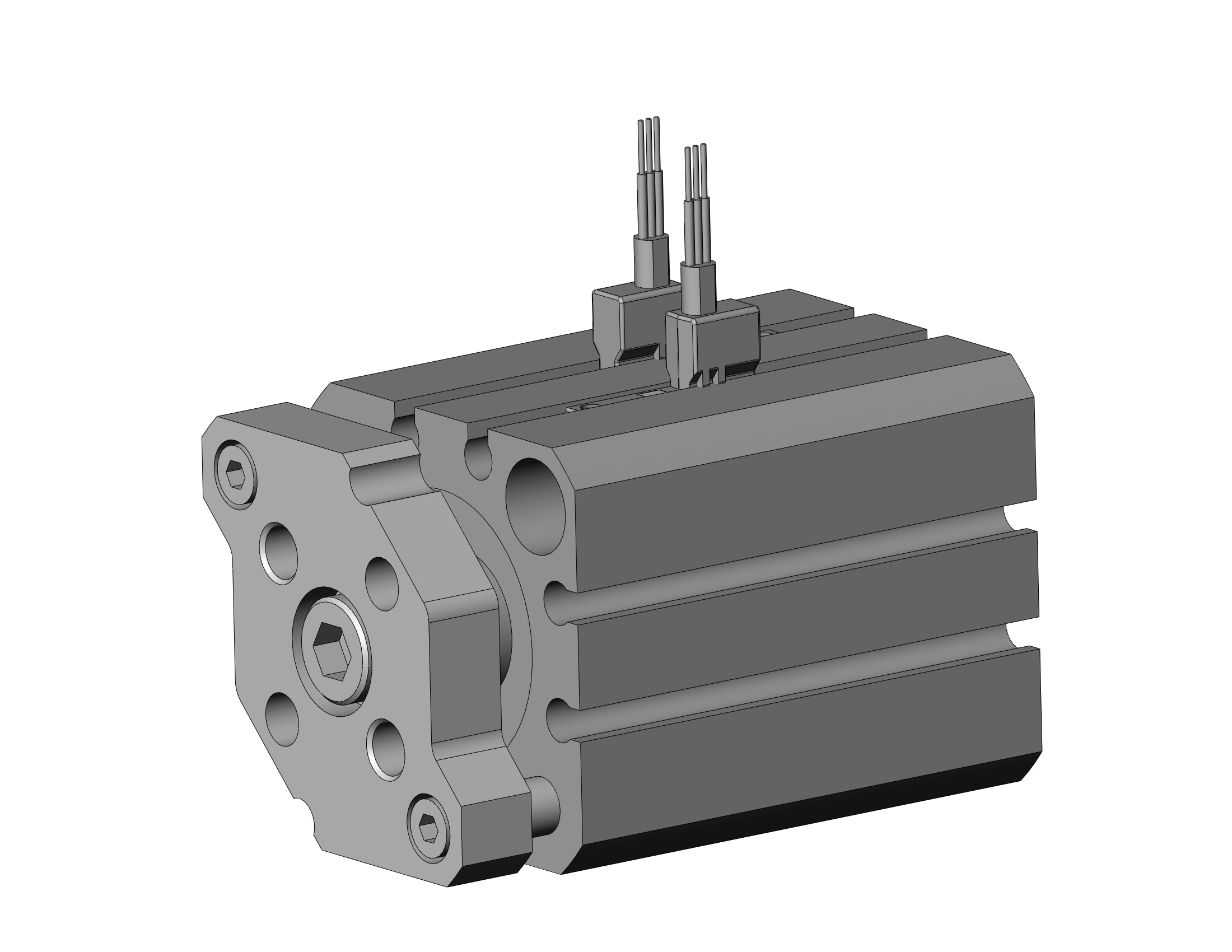 SMC CDQMB25-20-M9PV 25mm cqm dbl acting. auto-sw, CQM COMPACT GUIDE ROD CYLINDER