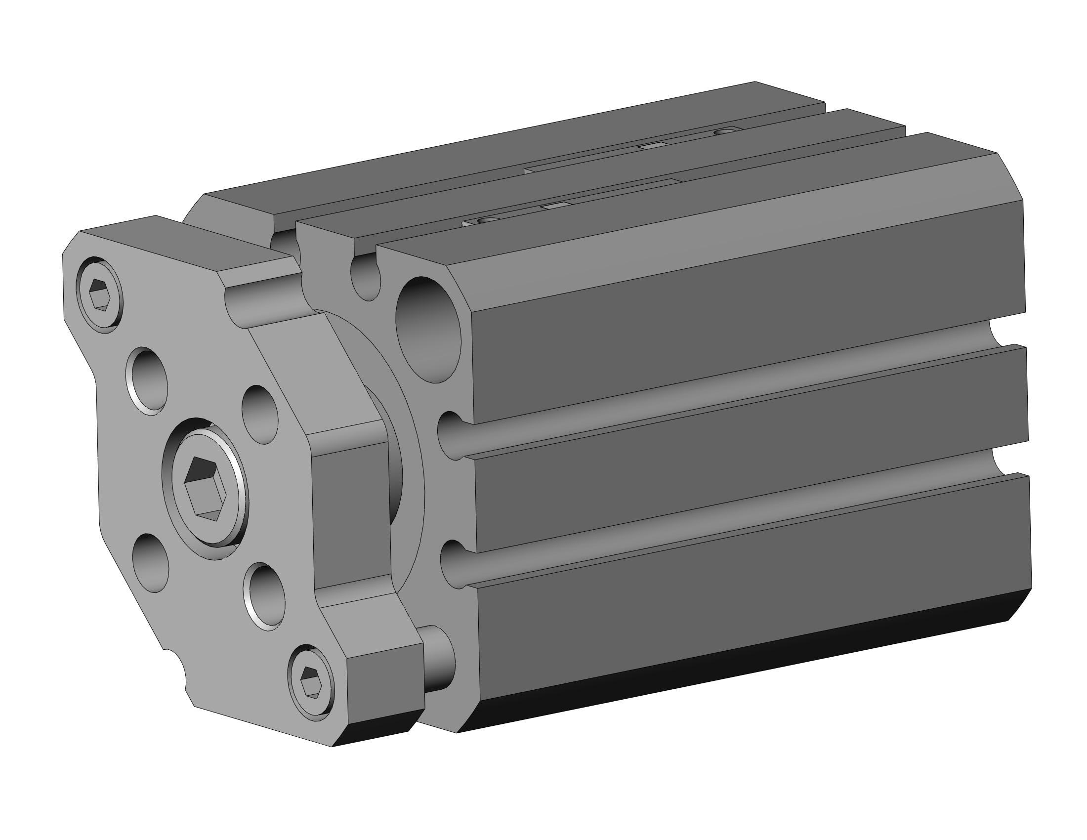 SMC CDQMB25-25-M9NSAPC compact guide rod cylinder, cqm, COMPACT CYLINDER W/GUIDE