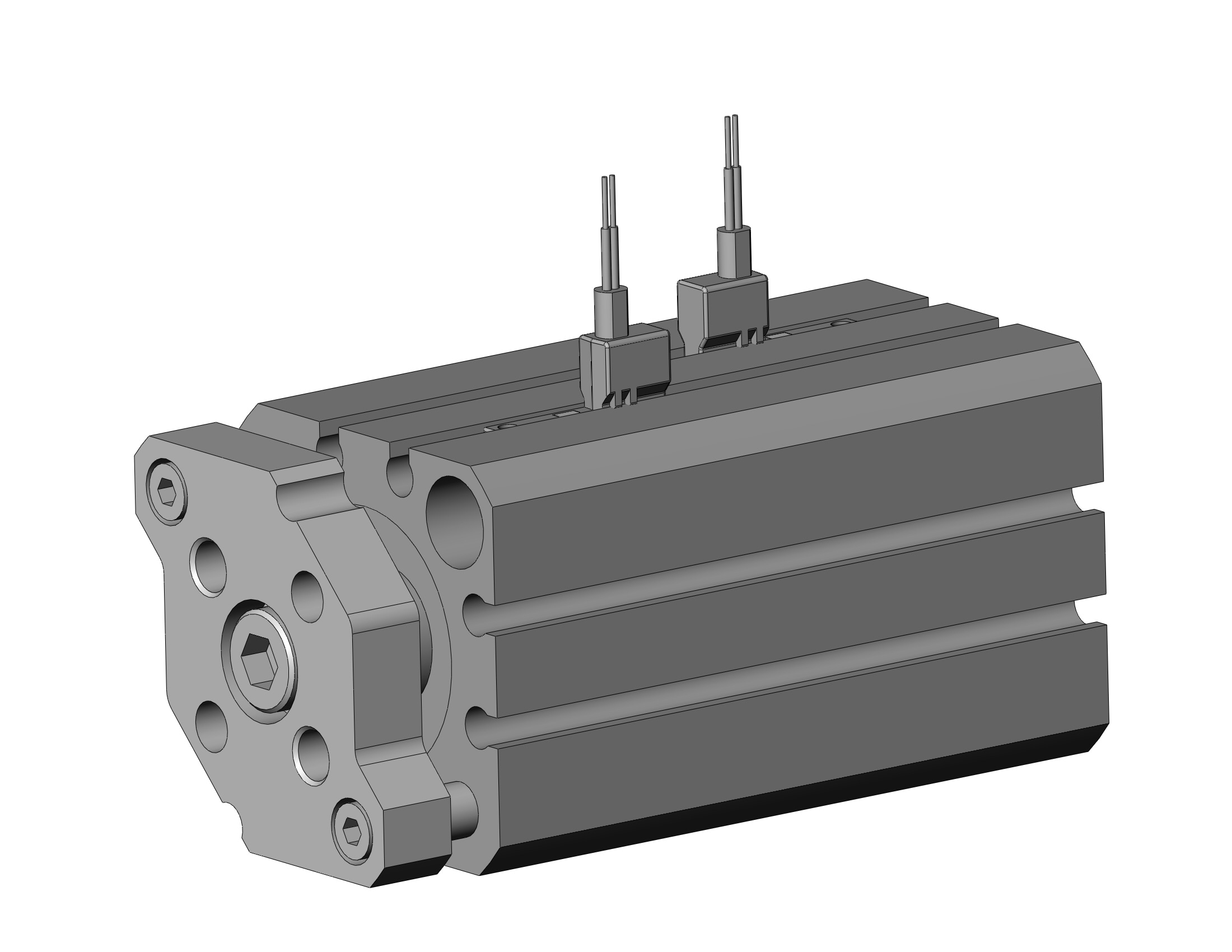 SMC CDQMB25-40-M9BWV cyl, compact, auto-switch, CQM COMPACT GUIDE ROD CYLINDER