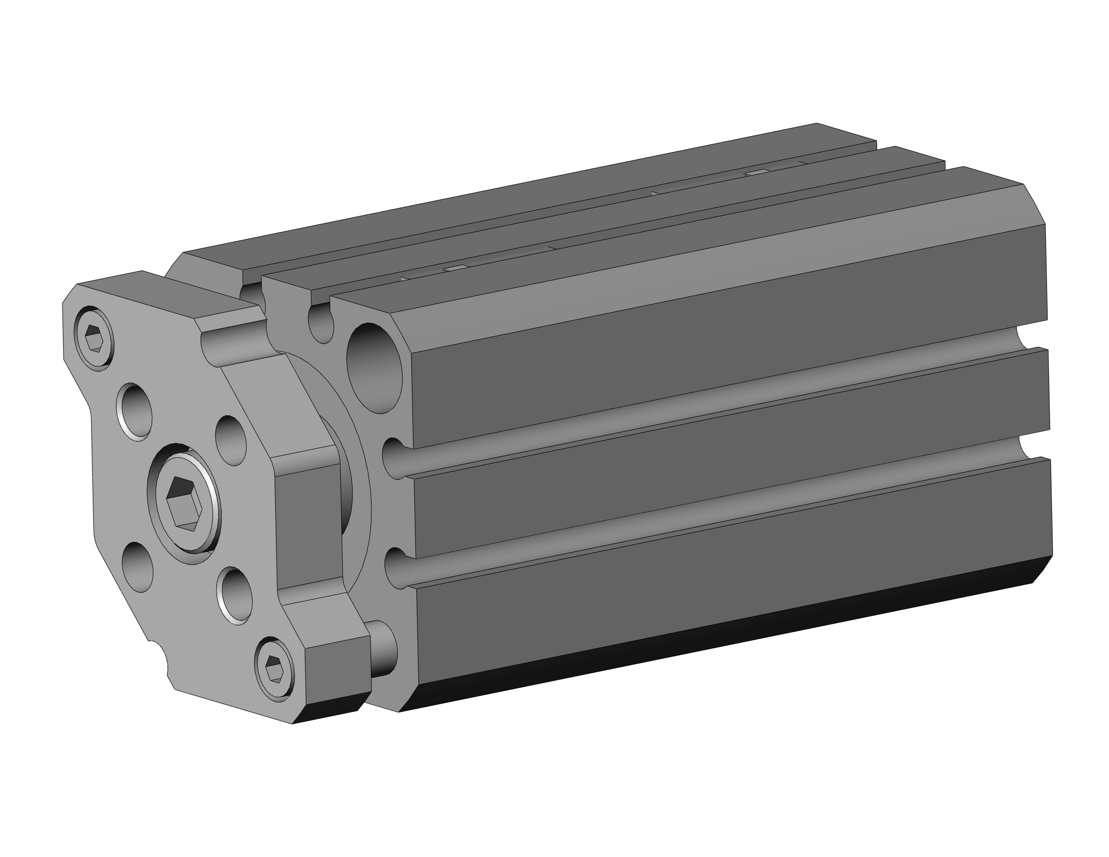 SMC CDQMB25-45-A93L compact guide rod cylinder, cqm, COMPACT CYLINDER W/GUIDE