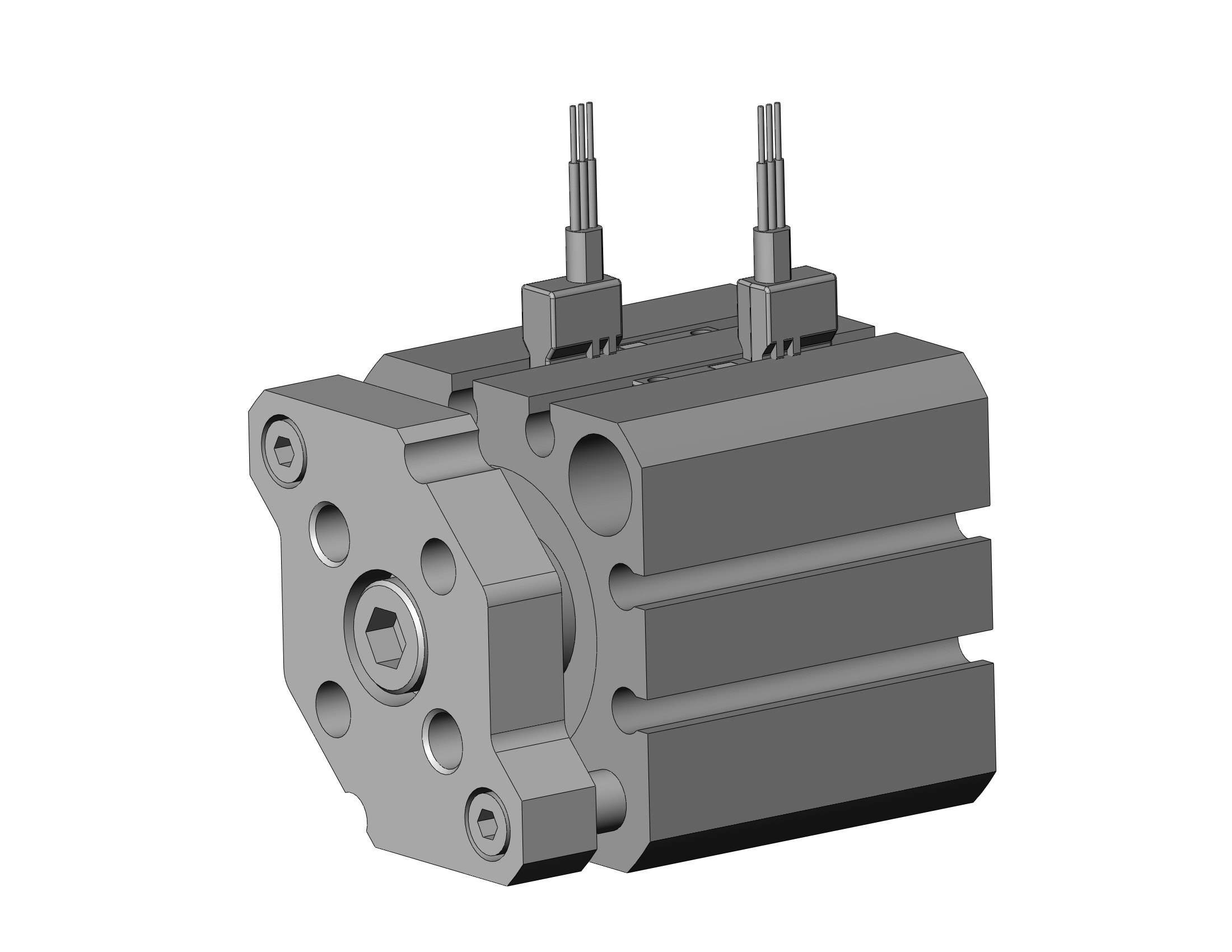 SMC CDQMB25-5-M9PVSAPC 25mm cqm dbl acting. auto-sw, CQM COMPACT GUIDE ROD CYLINDER