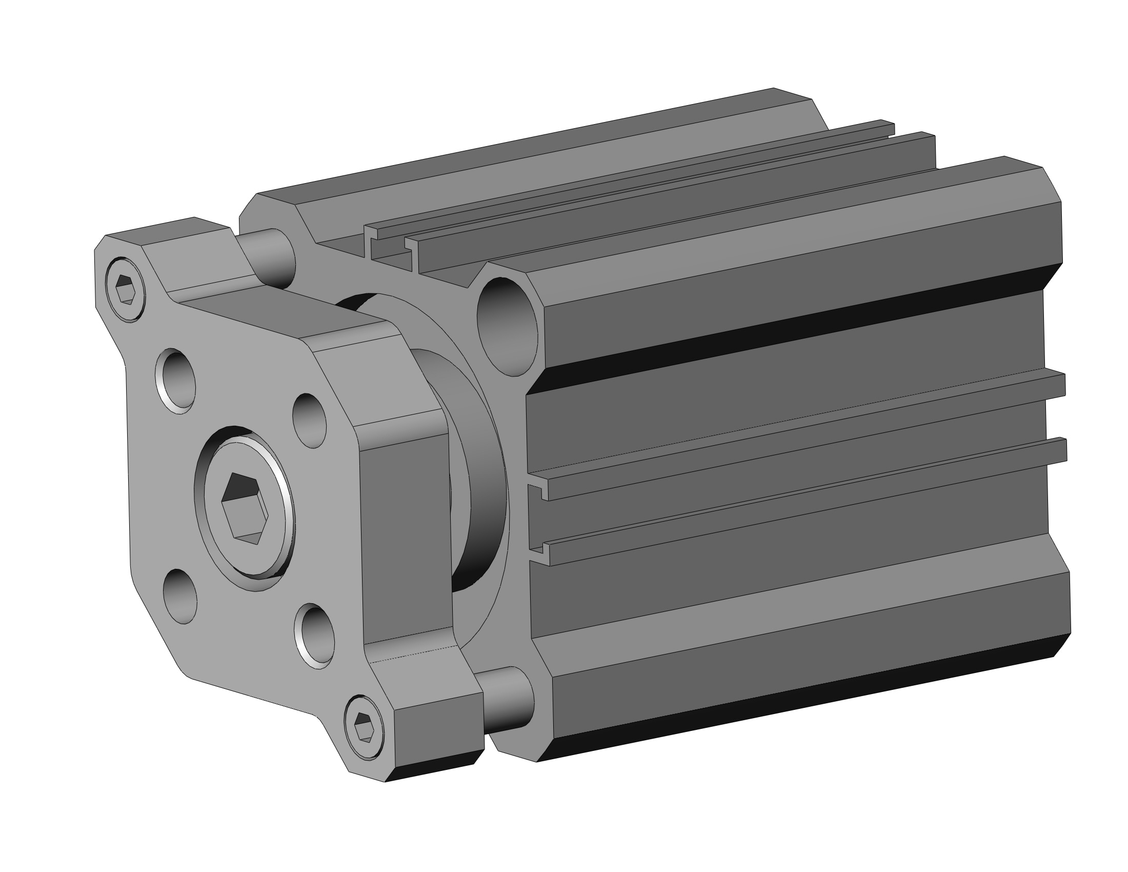 SMC CDQMB32-25-M9BW 32mm cqm dbl acting. auto-sw, CQM COMPACT GUIDE ROD CYLINDER