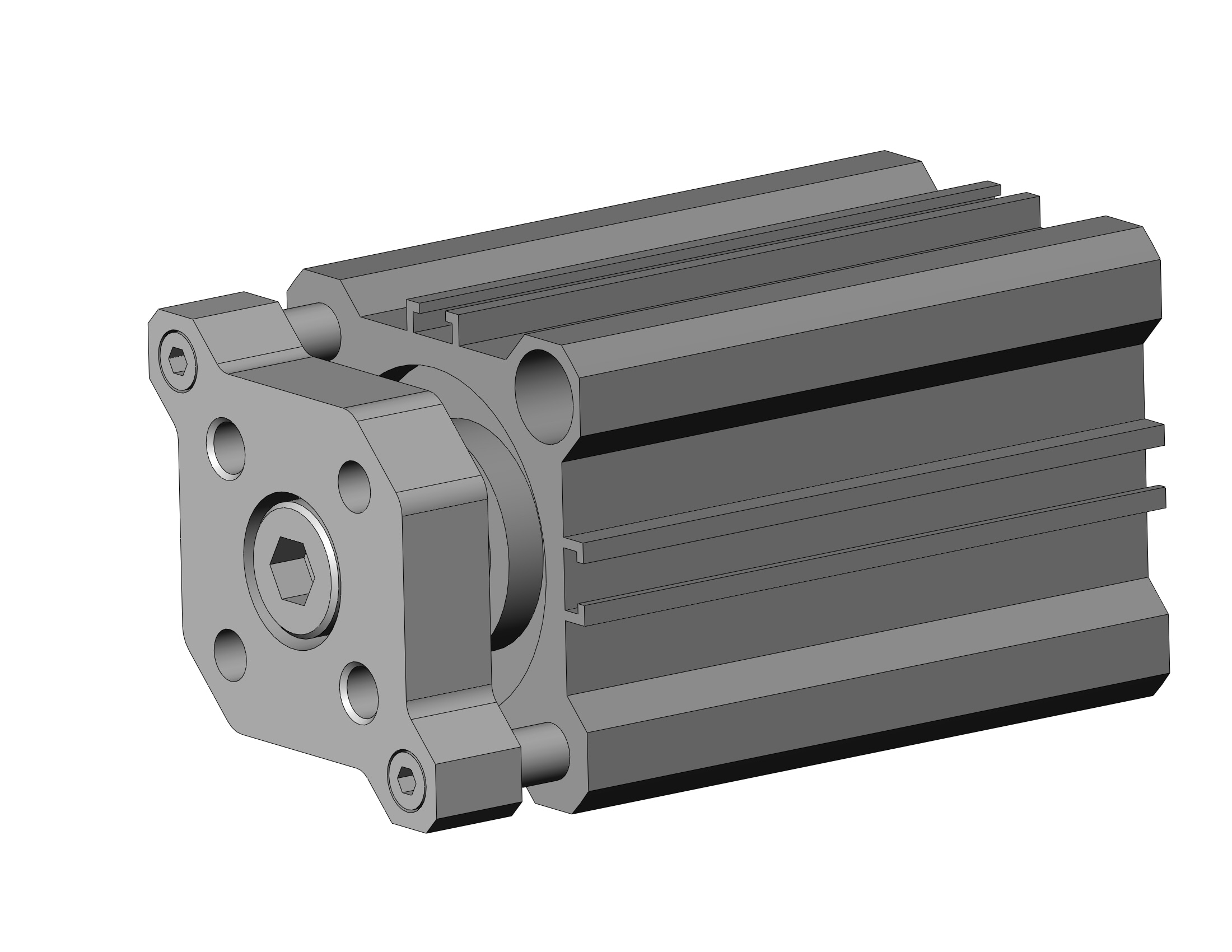 SMC CDQMB32-35-M9PVLS compact guide rod cylinder, cqm, COMPACT CYLINDER W/GUIDE