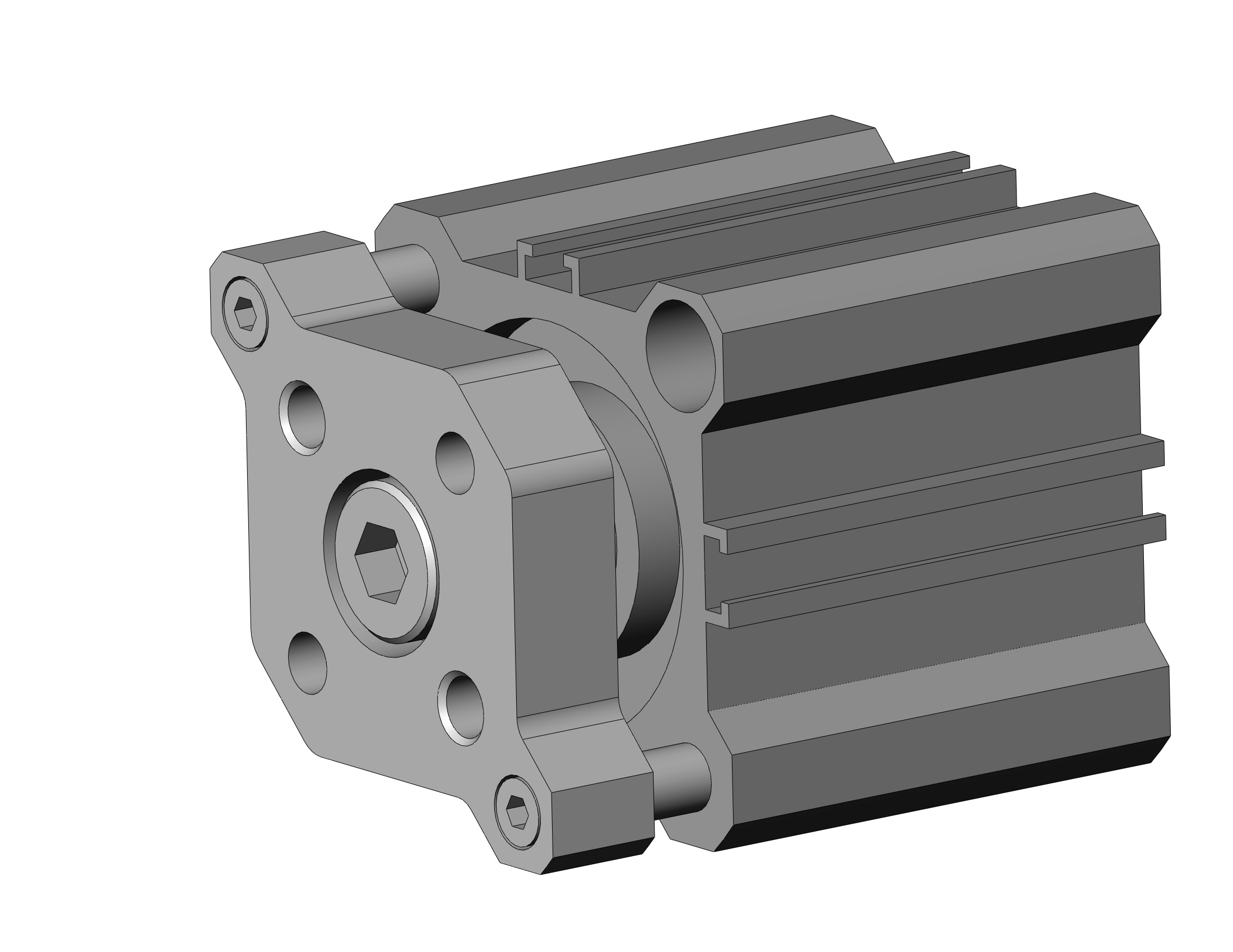 SMC CDQMB32TN-10-M9PVSAPCS compact guide rod cylinder, cqm, COMPACT CYLINDER W/GUIDE