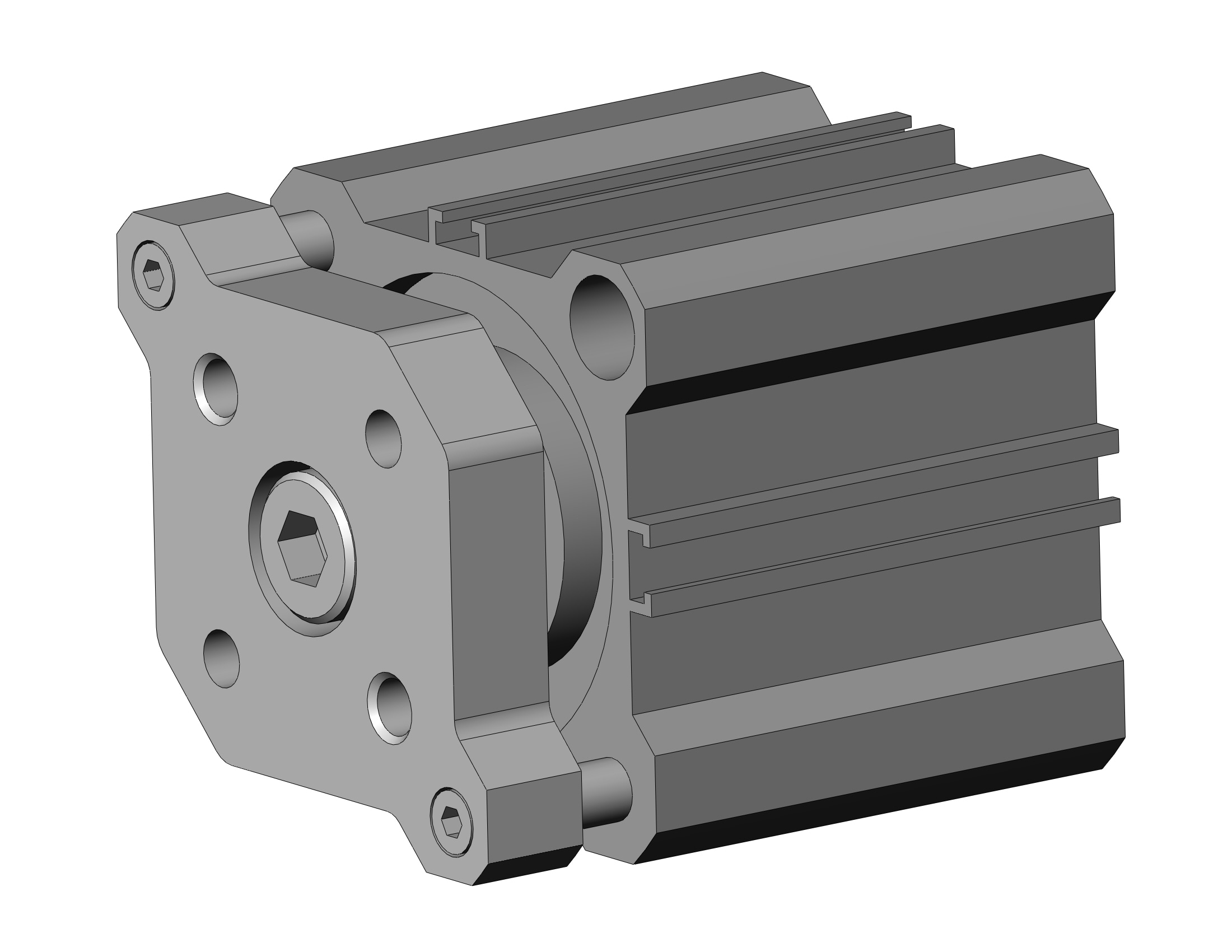 SMC CDQMB40-10-M9B cyl, compact, auto-switch, CQM COMPACT GUIDE ROD CYLINDER