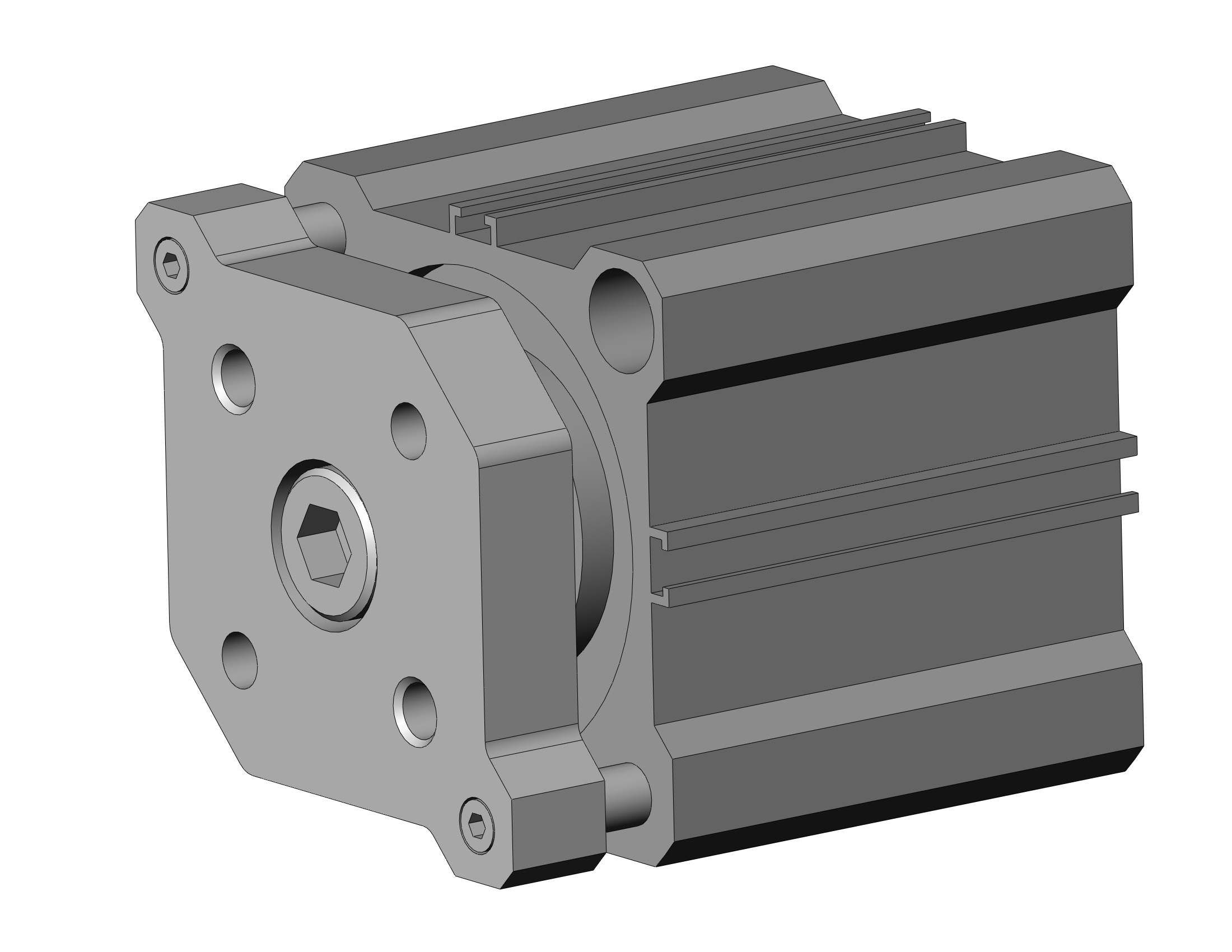 SMC CDQMB50TN-20-M9B compact guide rod cylinder, cqm, COMPACT CYLINDER W/GUIDE