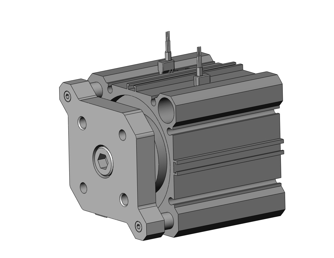 SMC CDQMB63-25-M9PV cyl, compact, auto-switch, CQM COMPACT GUIDE ROD CYLINDER