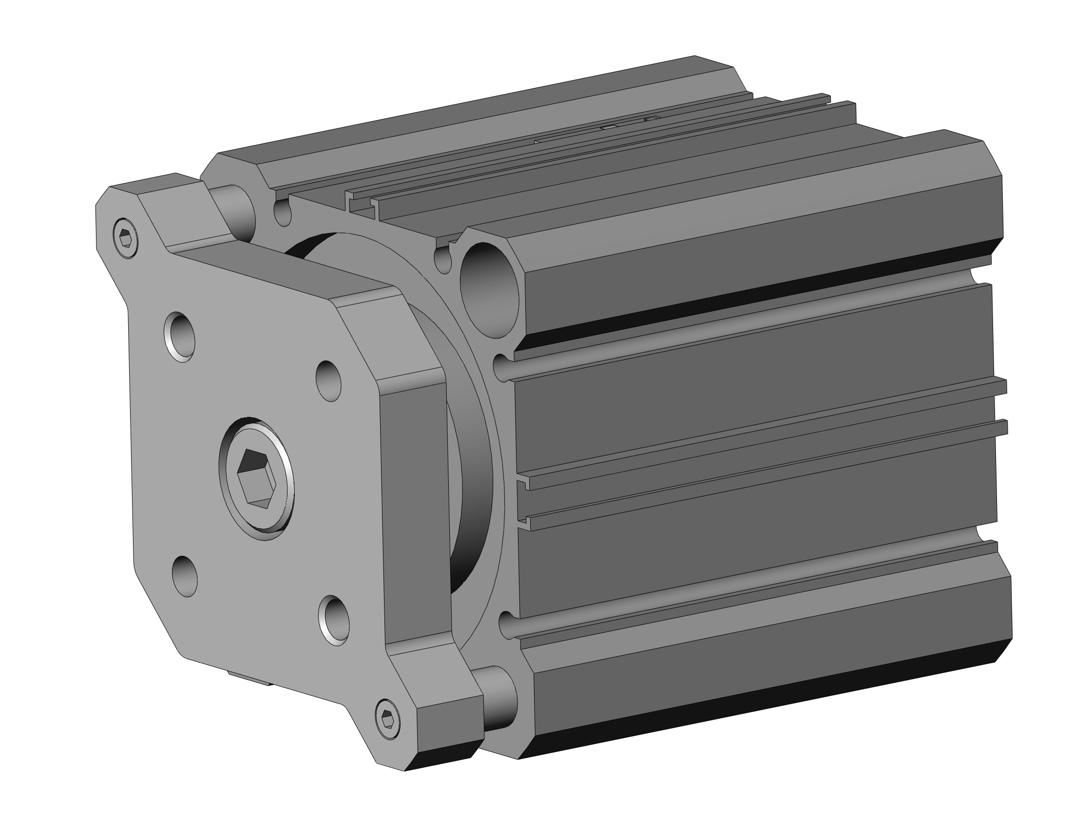 SMC CDQMB63-40-M9BWZ compact guide rod cylinder, cqm, COMPACT CYLINDER W/GUIDE