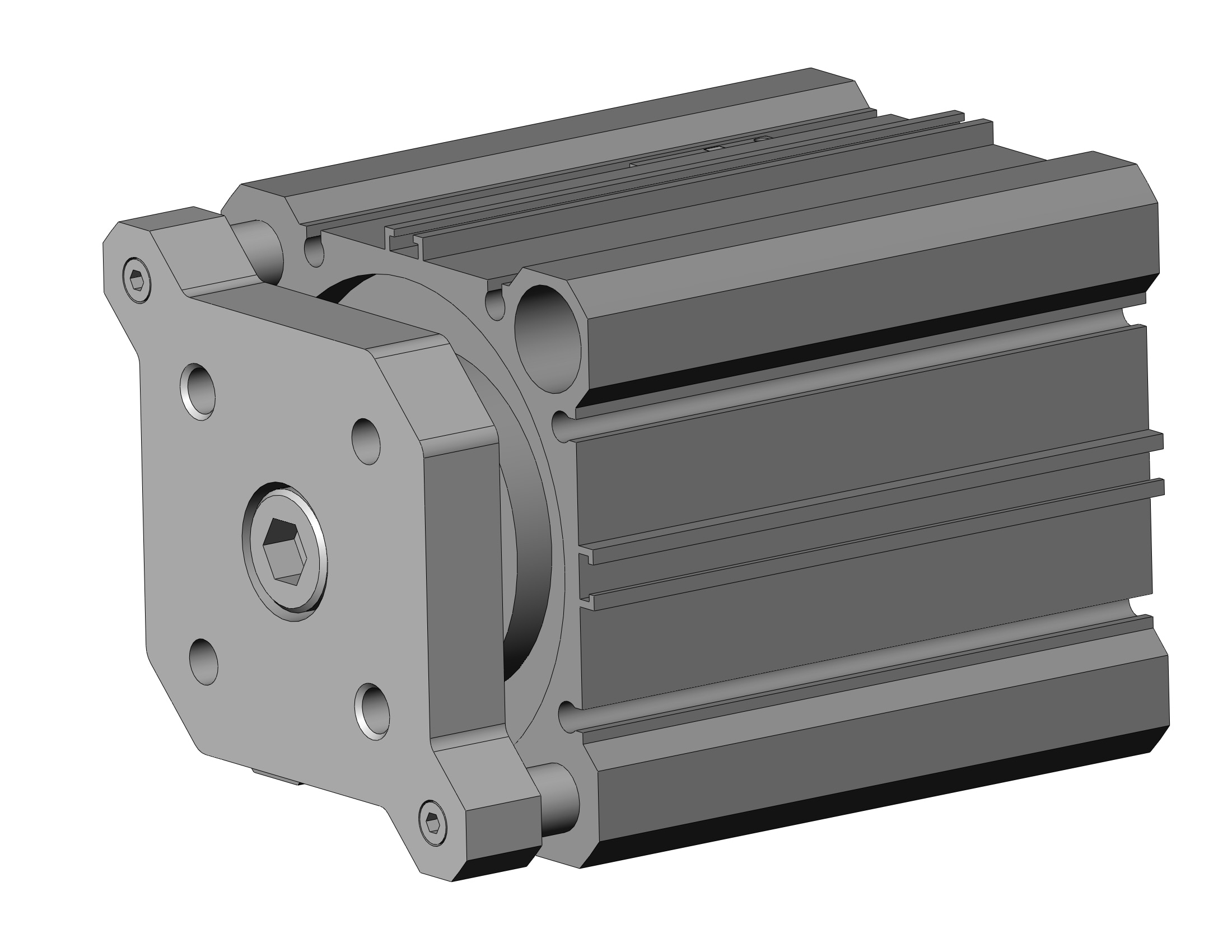 SMC CDQMB63-45-M9NL compact guide rod cylinder, cqm, COMPACT CYLINDER W/GUIDE